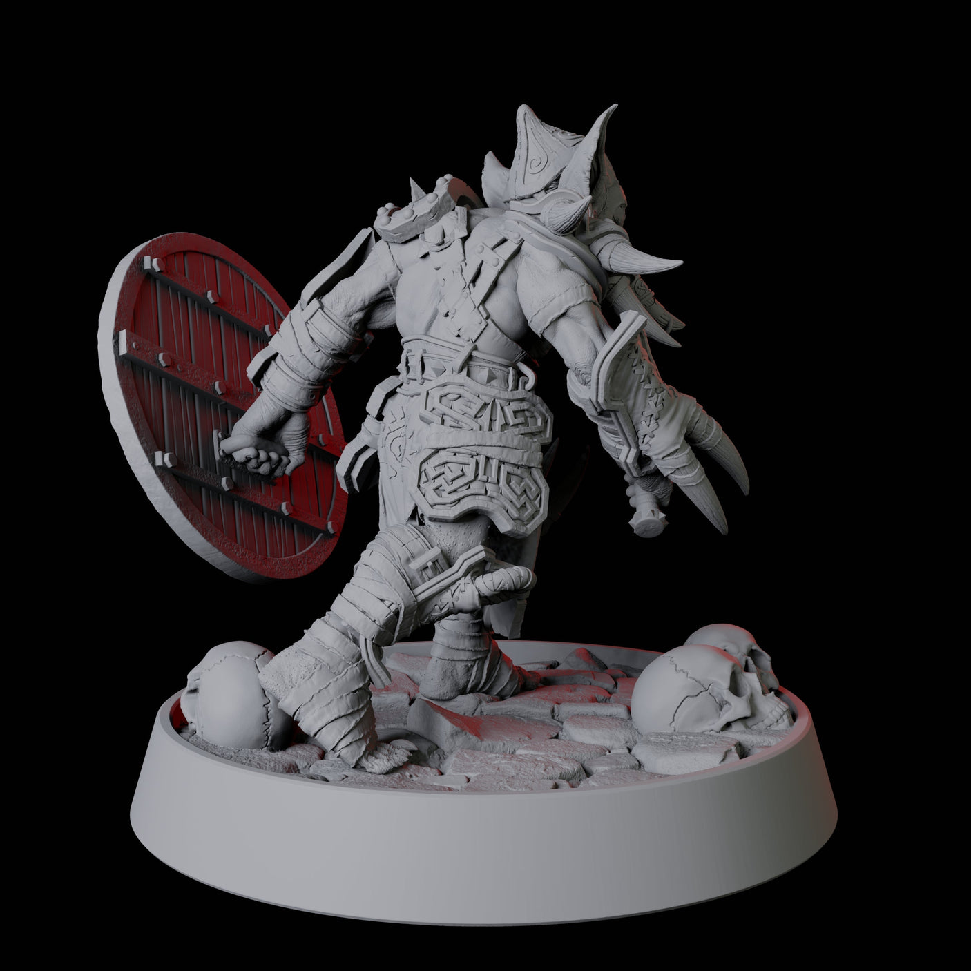Armoured Tusked Goblin Miniature for Dungeons and Dragons, Pathfinder or other TTRPGs