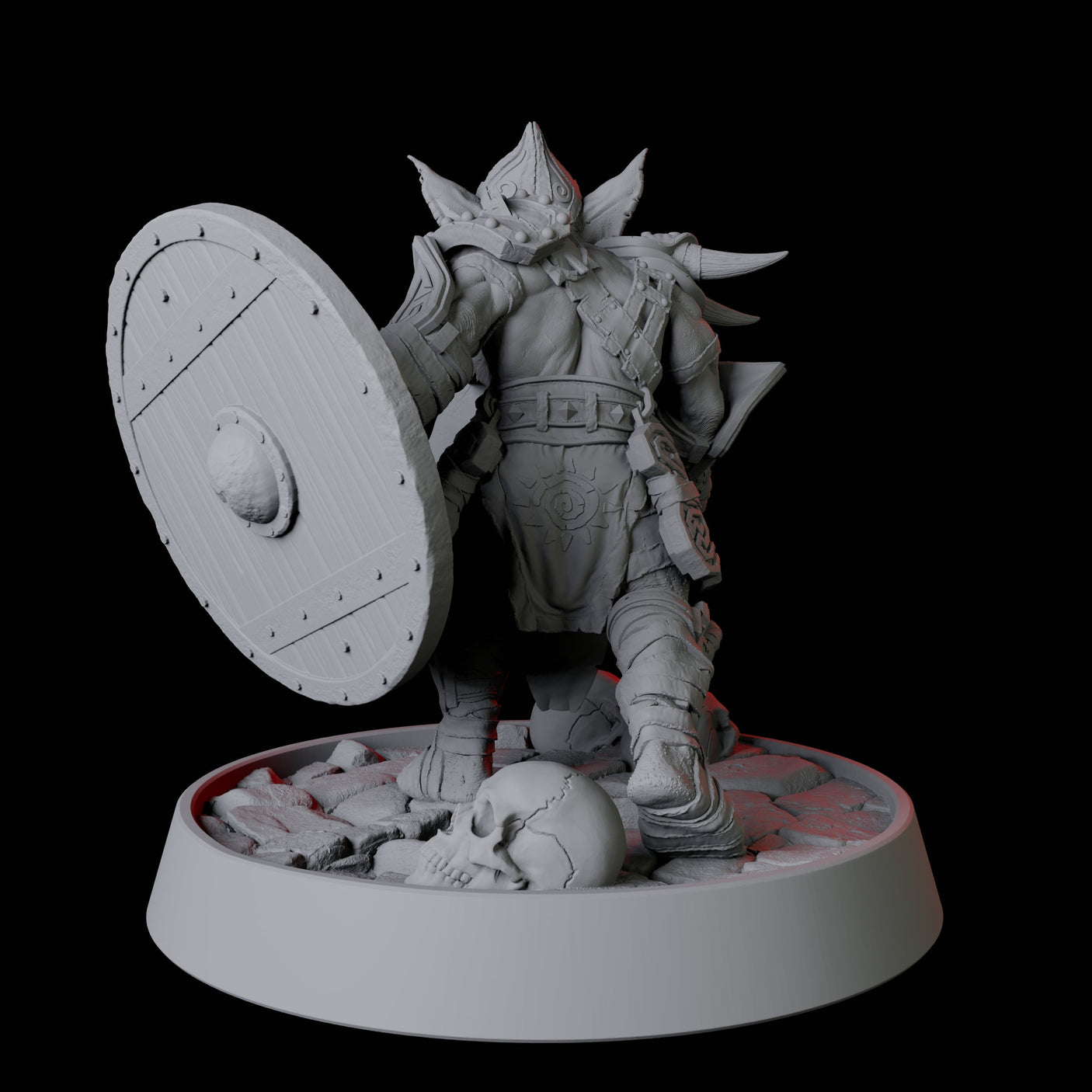 Armoured Tusked Goblin Miniature for Dungeons and Dragons, Pathfinder or other TTRPGs