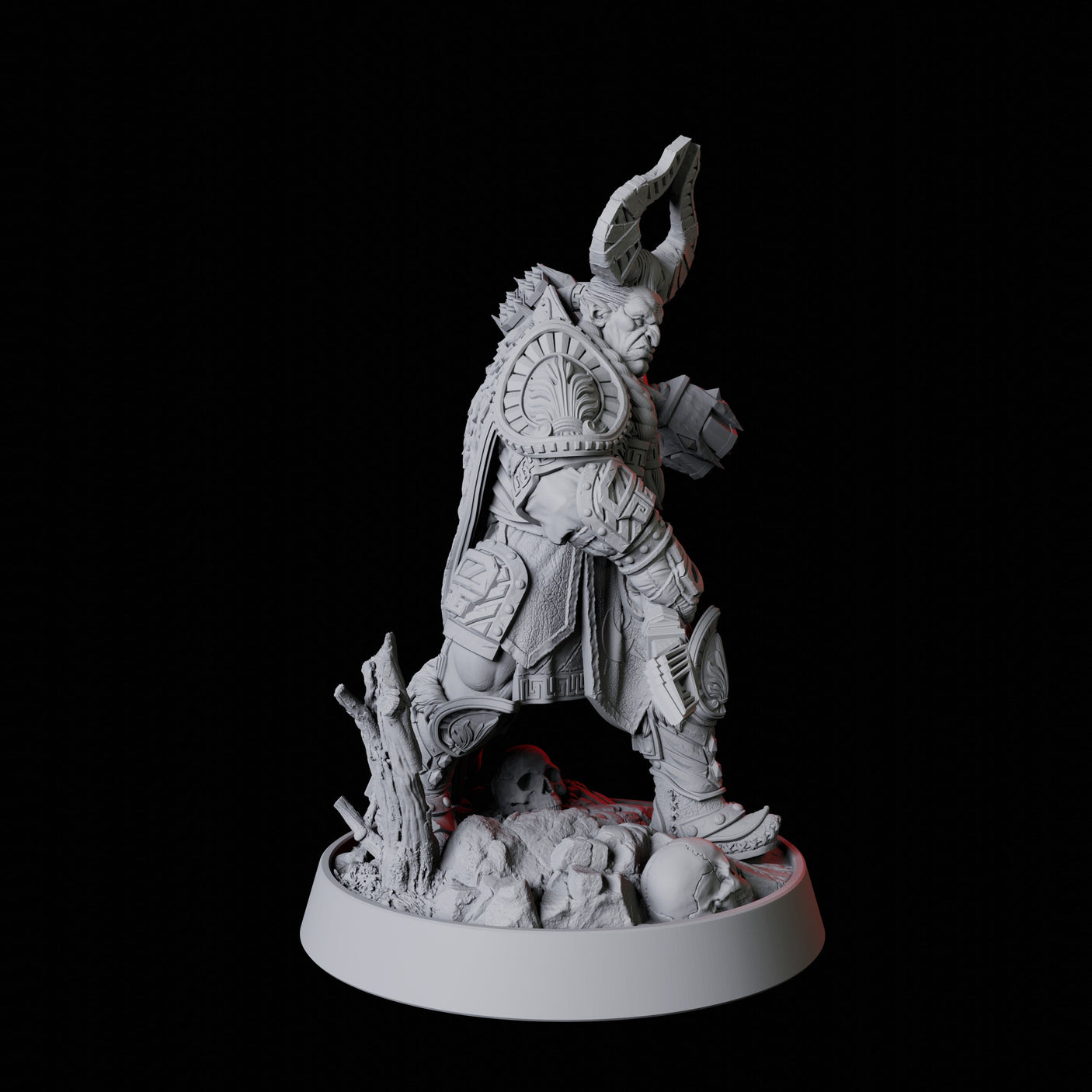 Armoured Warrior Miniature for Dungeons and Dragons, Pathfinder or other TTRPGs