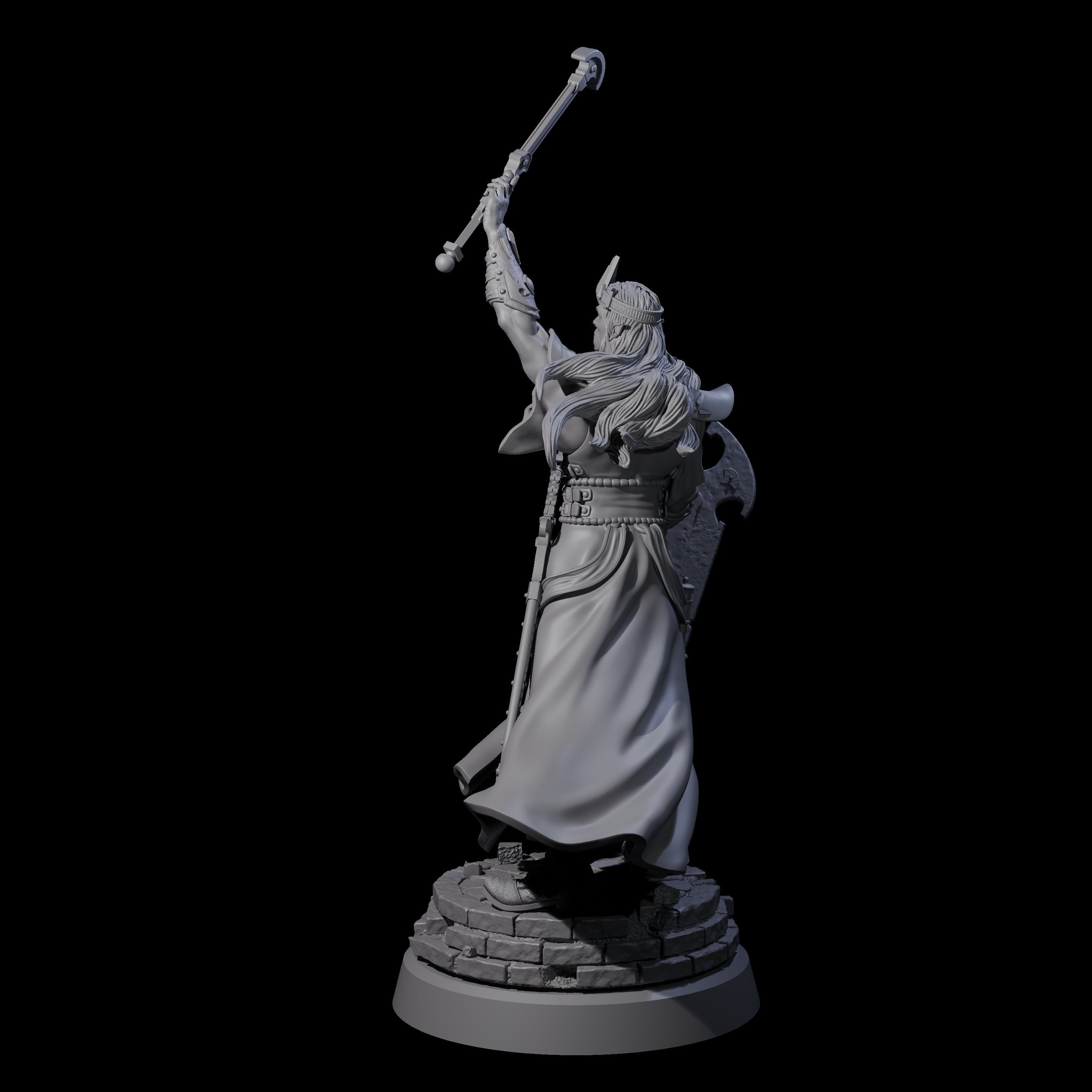 Army Leading Elven King Miniature for Dungeons and Dragons, Pathfinder or other TTRPGs