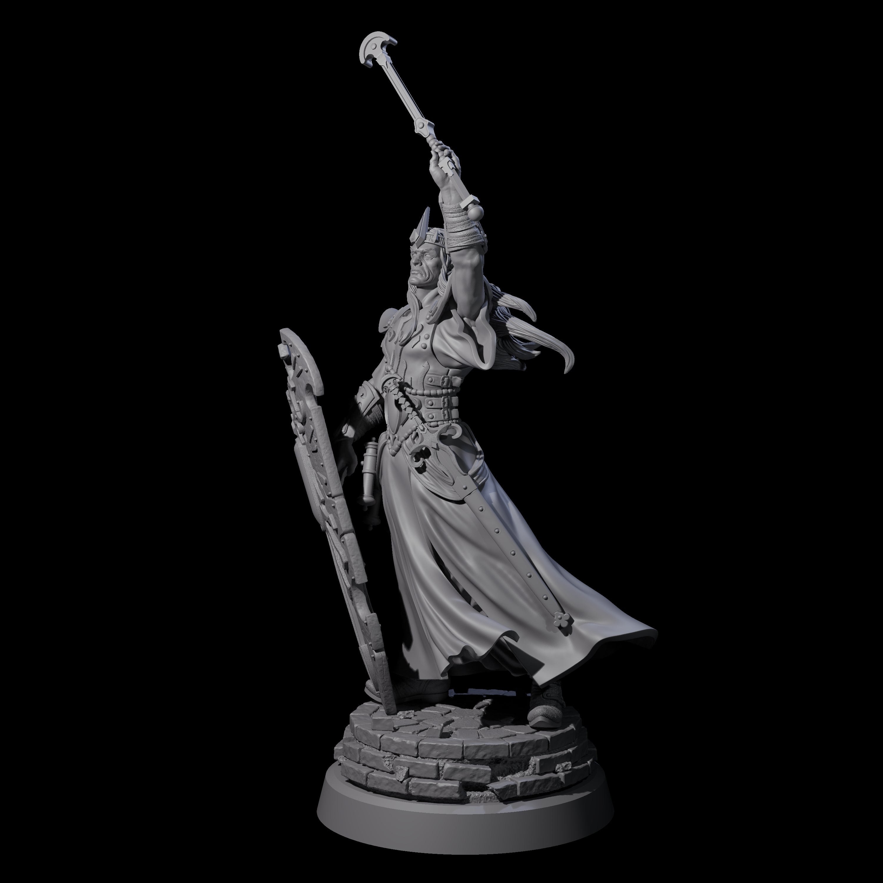 Army Leading Elven King Miniature for Dungeons and Dragons, Pathfinder or other TTRPGs