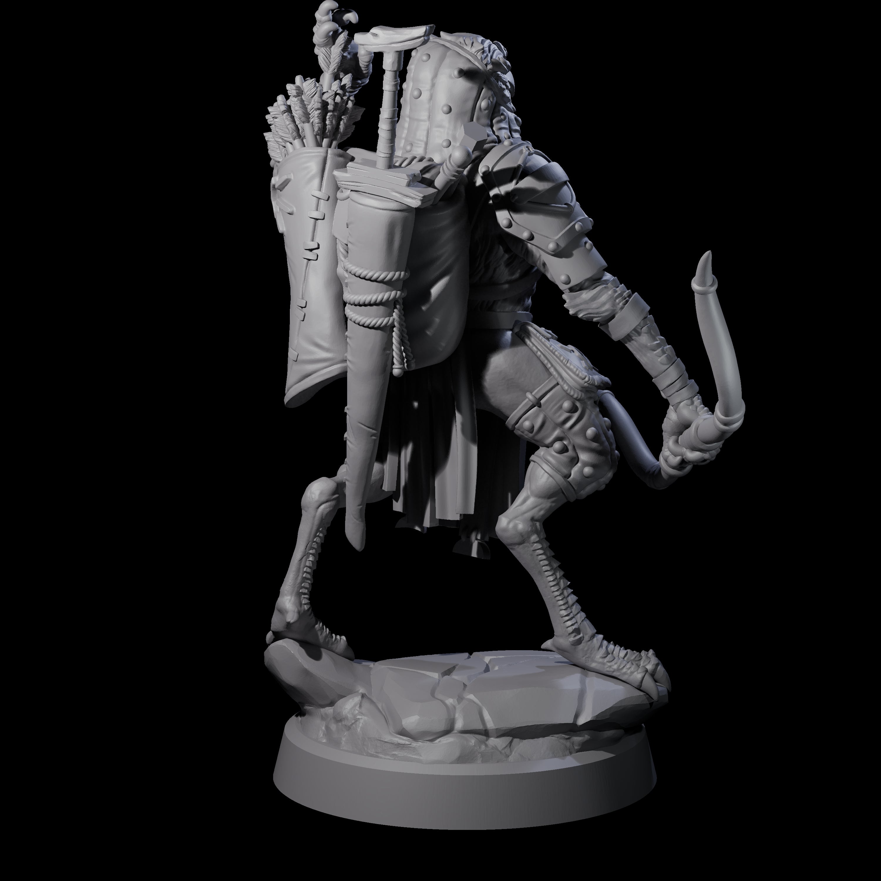 Arrow Pulling Owl Aarakocra Archer Miniature for Dungeons and Dragons, Pathfinder or other TTRPGs