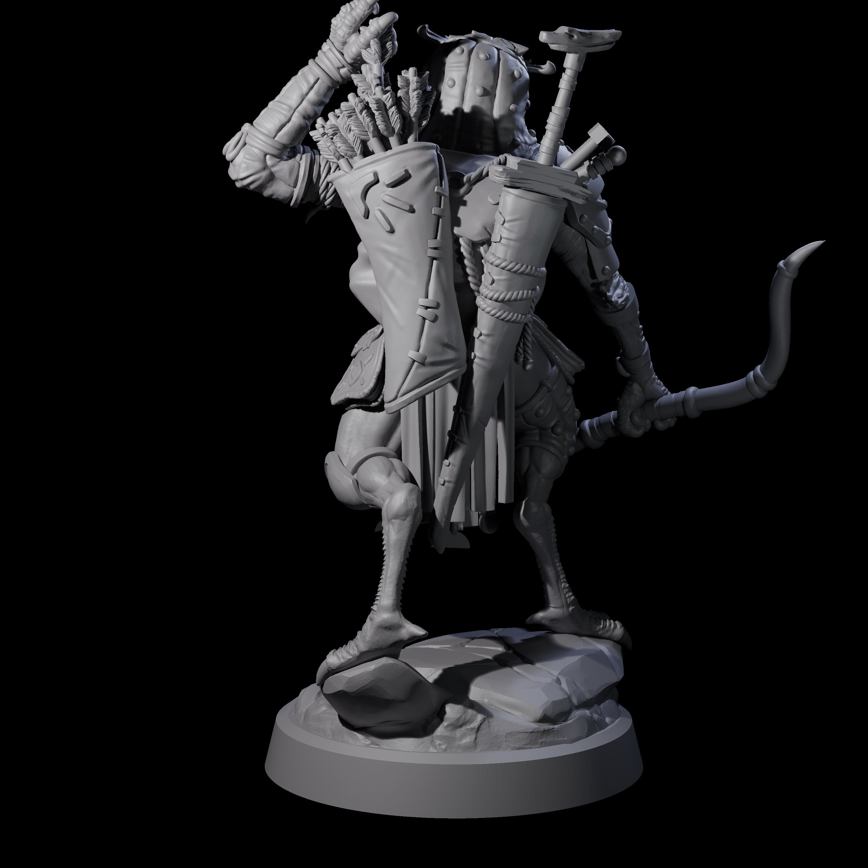 Arrow Pulling Owl Aarakocra Archer Miniature for Dungeons and Dragons, Pathfinder or other TTRPGs