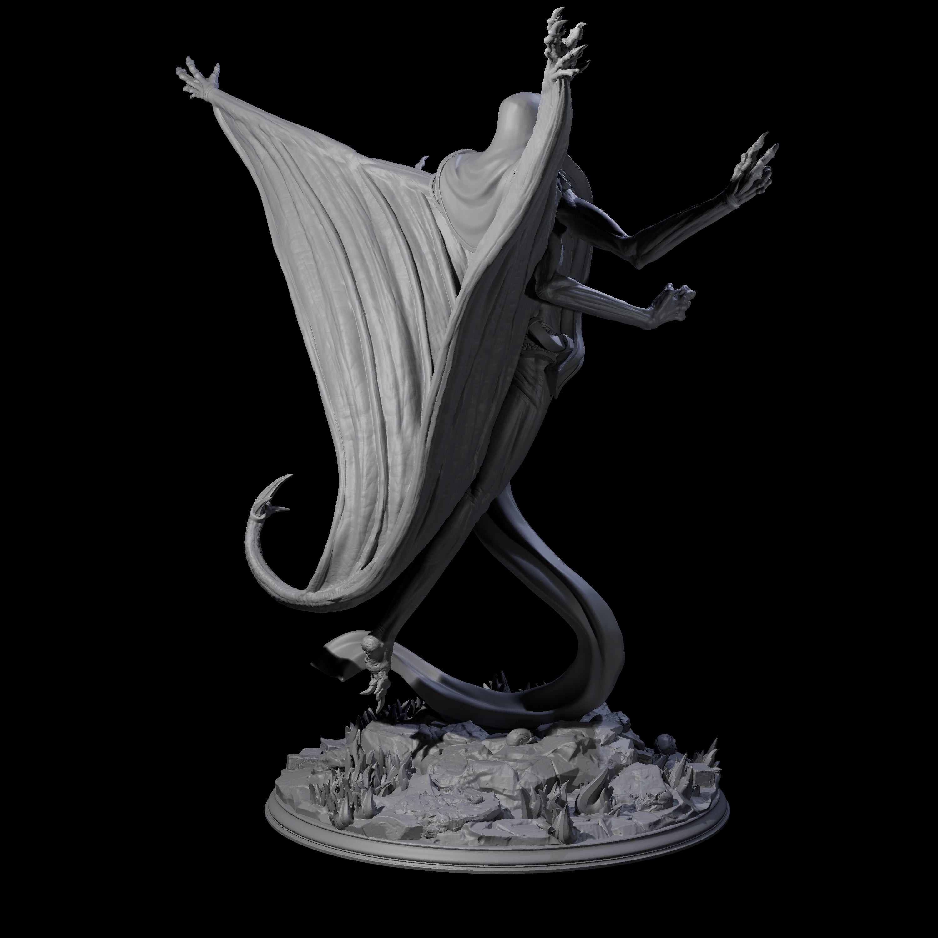 Ascendant Lich Necromancer Miniature for Dungeons and Dragons, Pathfinder or other TTRPGs