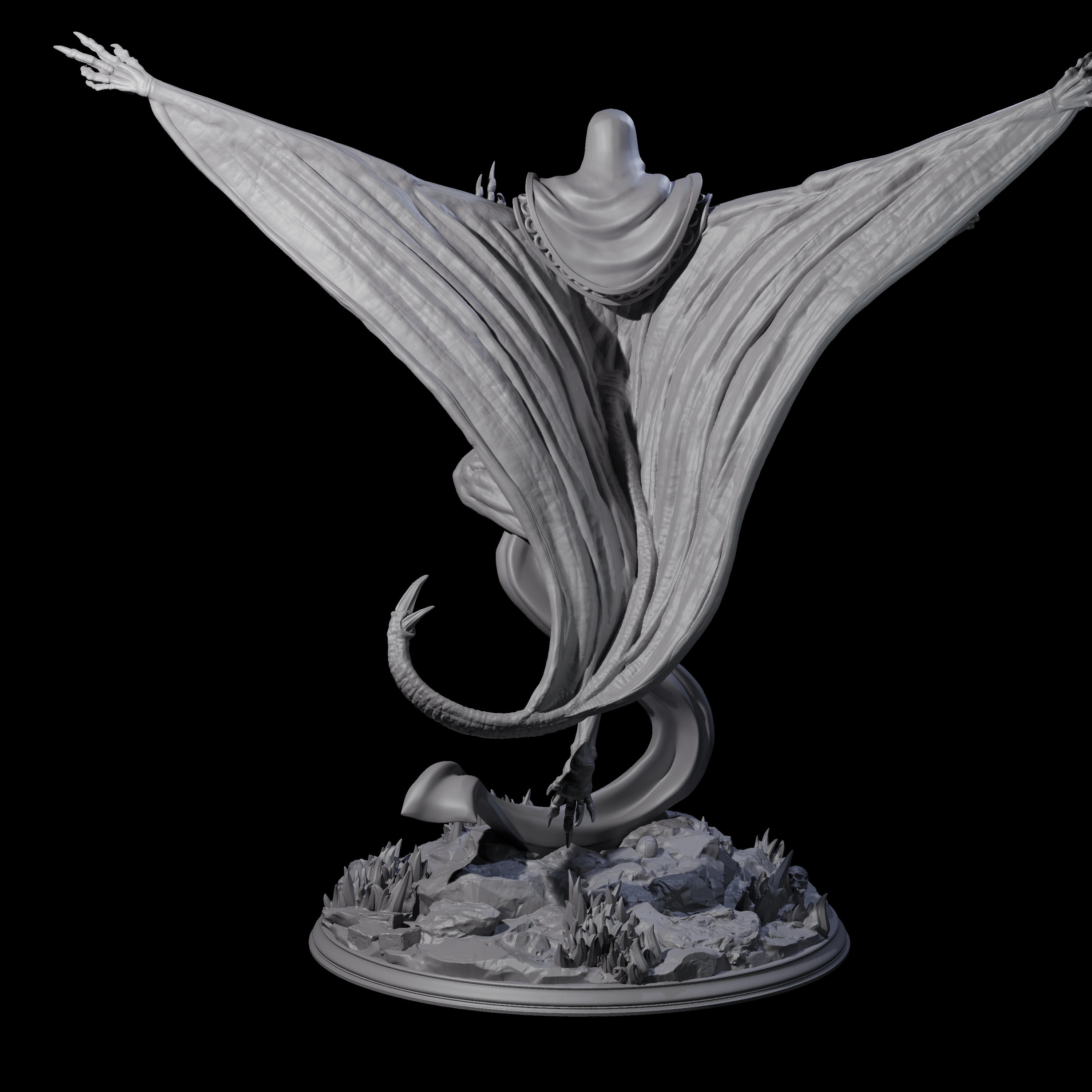 Ascendant Lich Necromancer Miniature for Dungeons and Dragons, Pathfinder or other TTRPGs