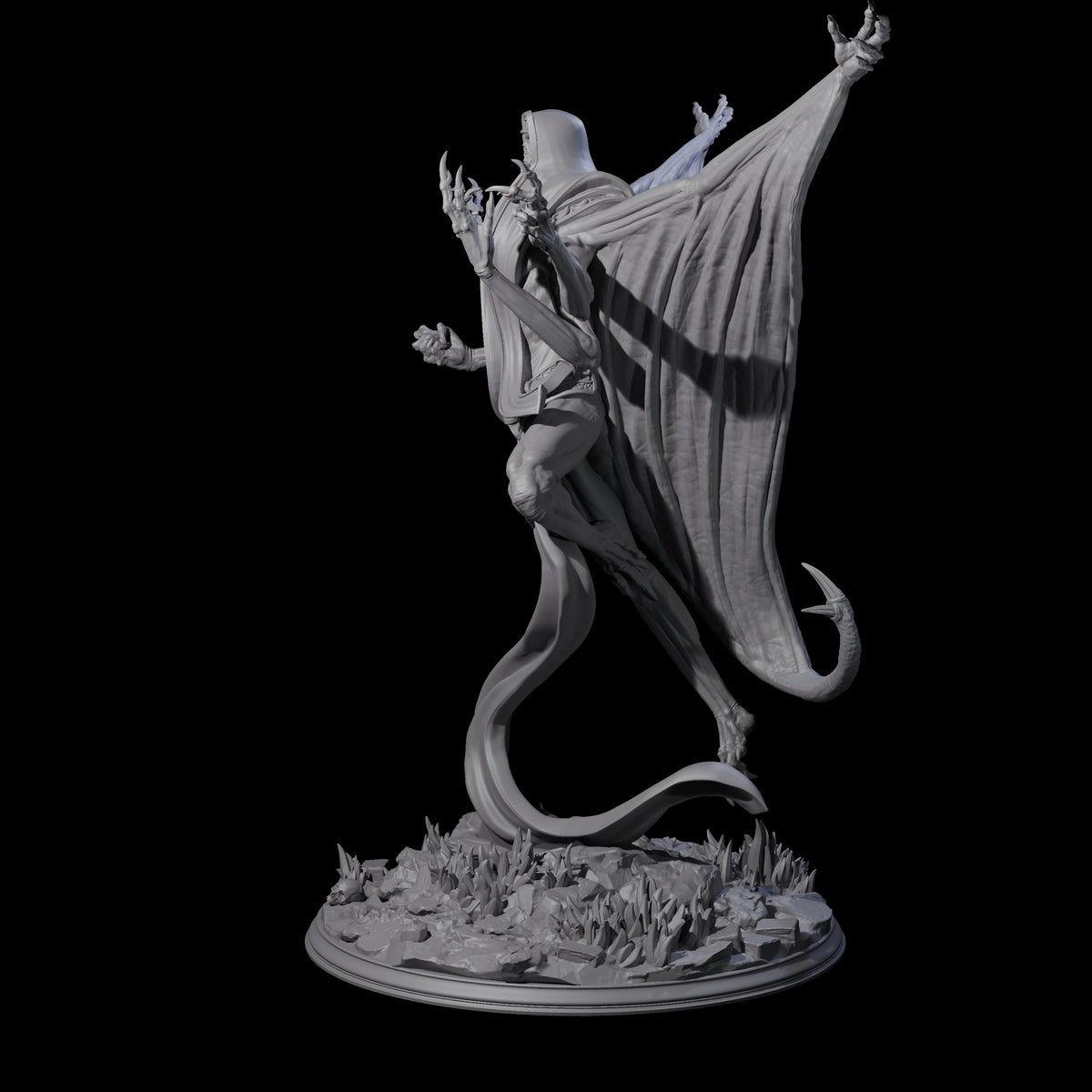 Ascendant Lich Necromancer Miniature for Dungeons and Dragons, Pathfinder or other TTRPGs