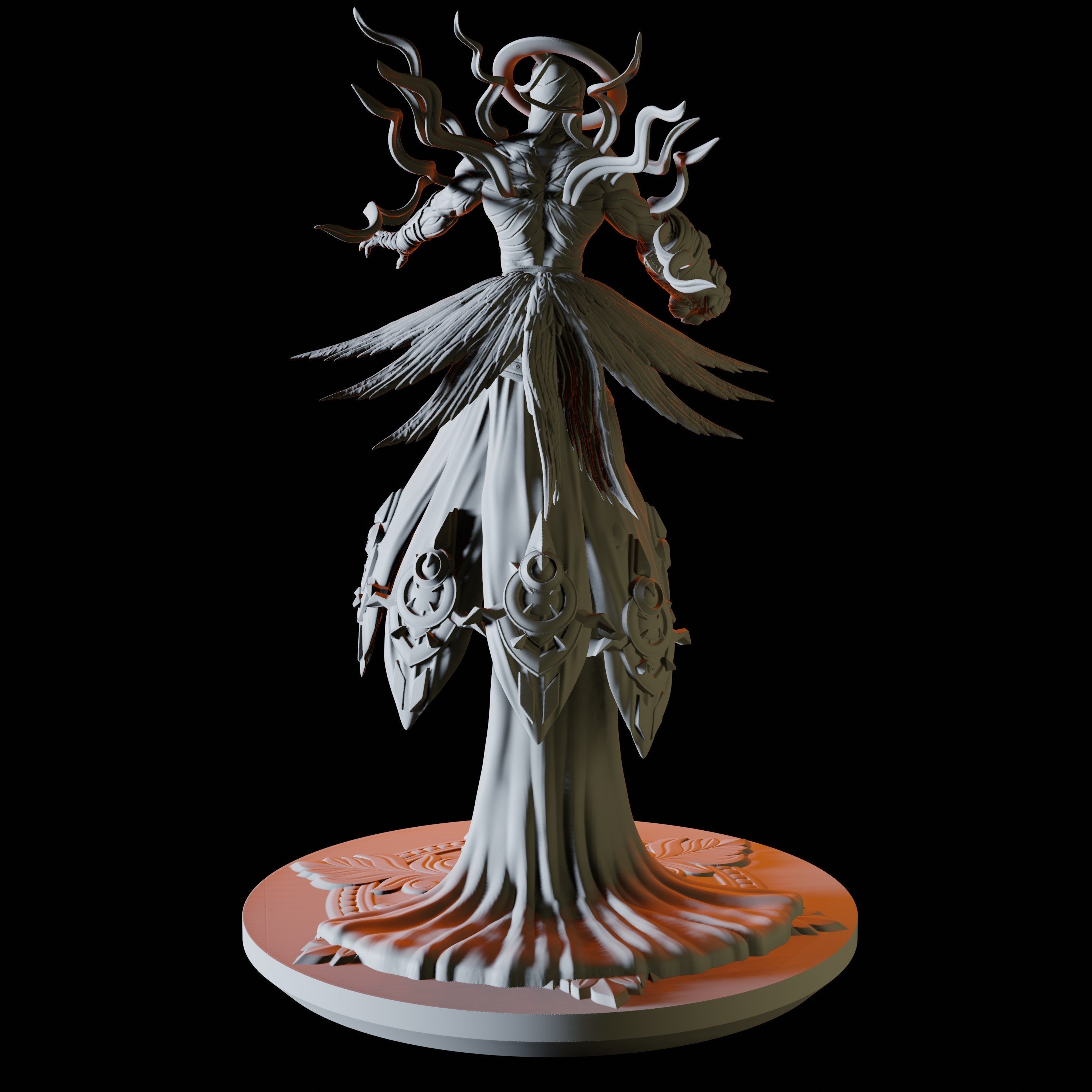 Ascended Monk Celestial Miniature for Dungeons and Dragons - Myth Forged