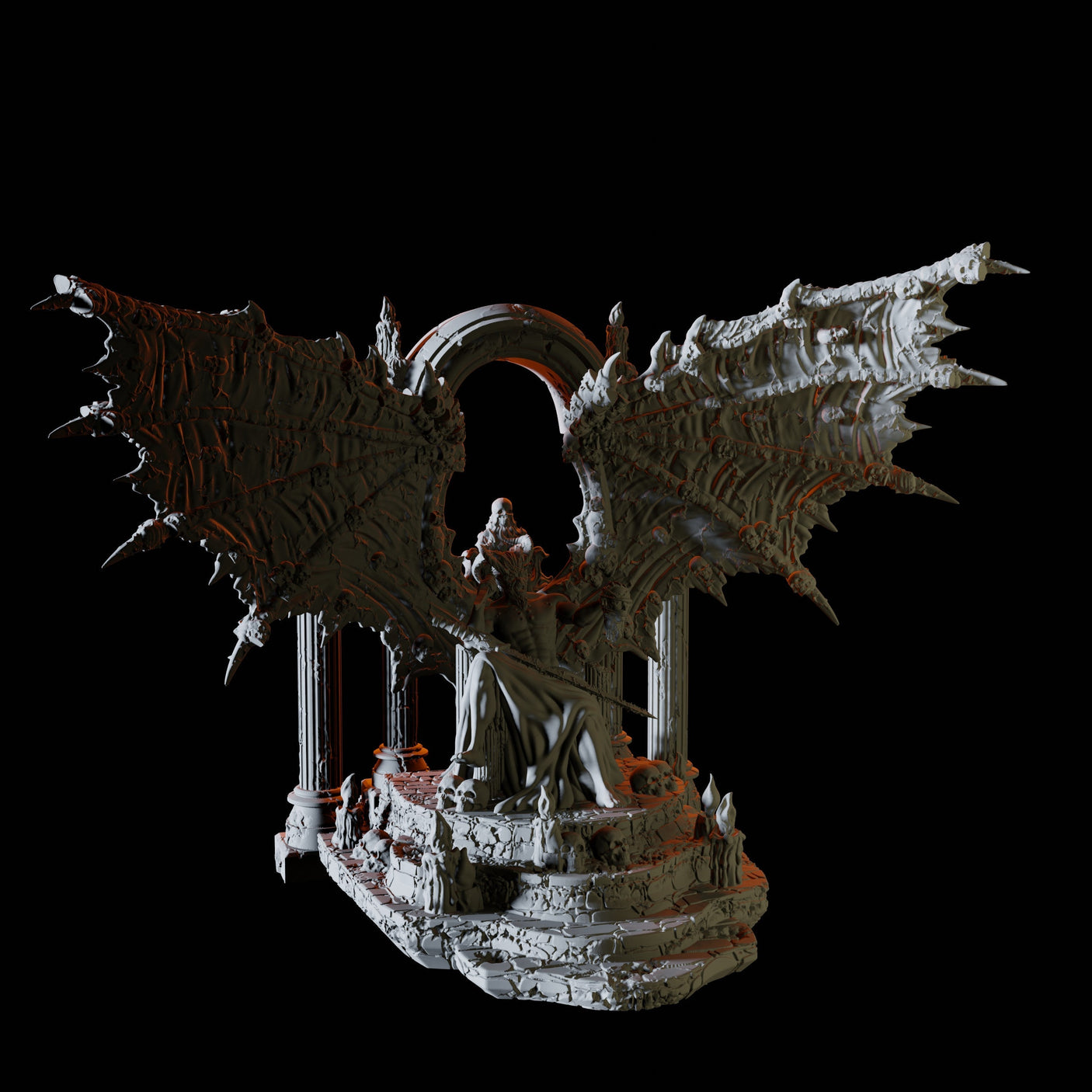 Asmodeus Miniature for Dungeons and Dragons, Pathfinder or other TTRPGs