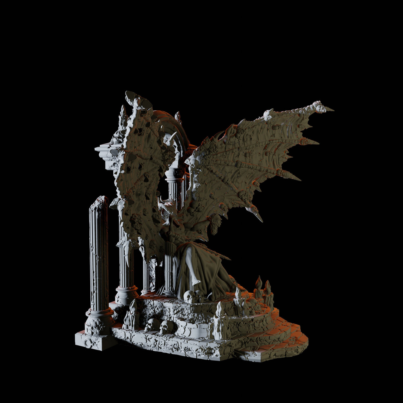Asmodeus Miniature for Dungeons and Dragons, Pathfinder or other TTRPGs