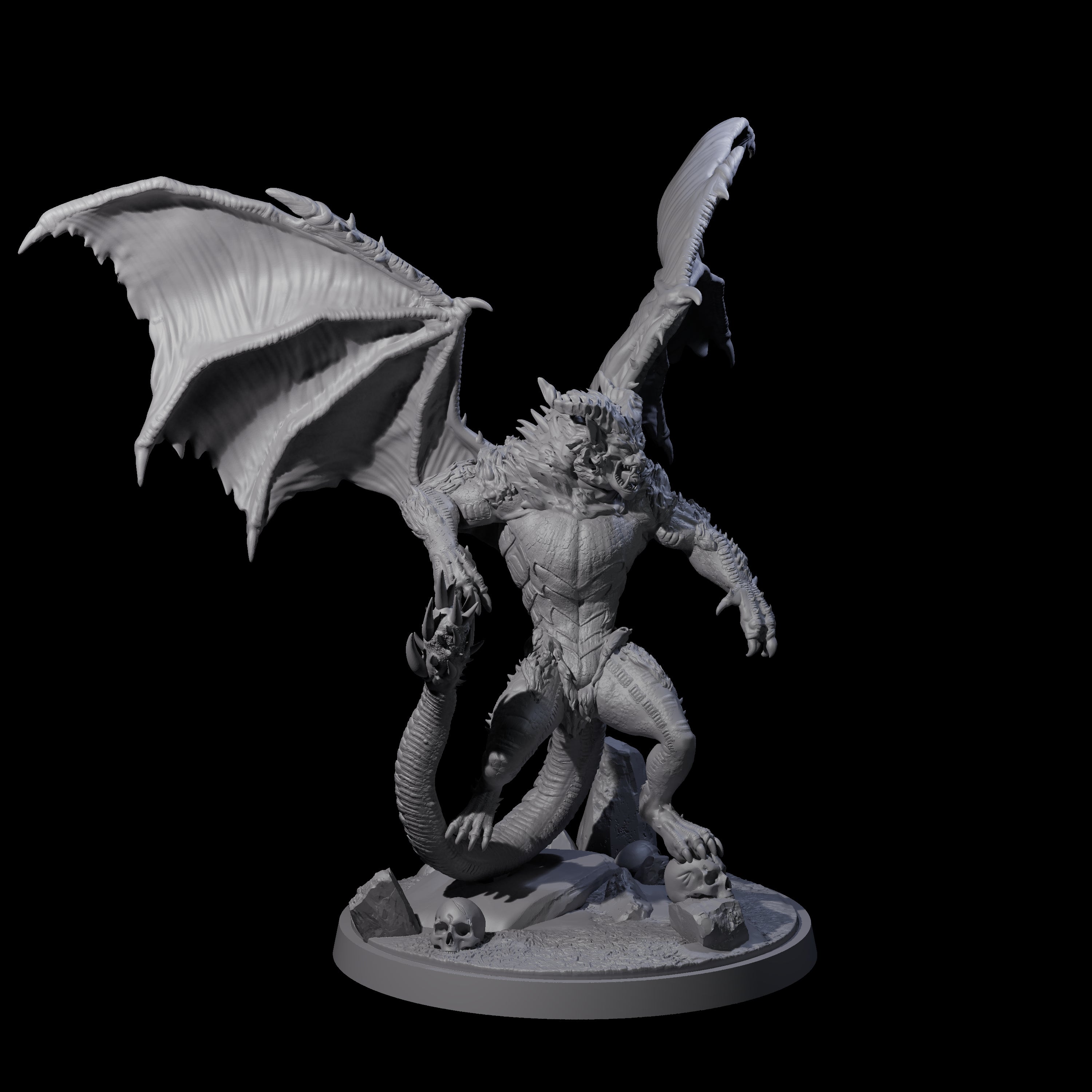 Athletic Manticore A Miniature for Dungeons and Dragons, Pathfinder or other TTRPGs