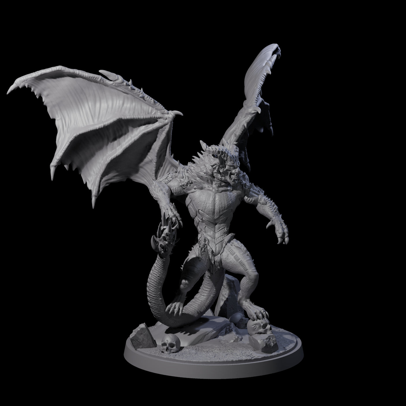 Athletic Manticore A Miniature for Dungeons and Dragons, Pathfinder or other TTRPGs