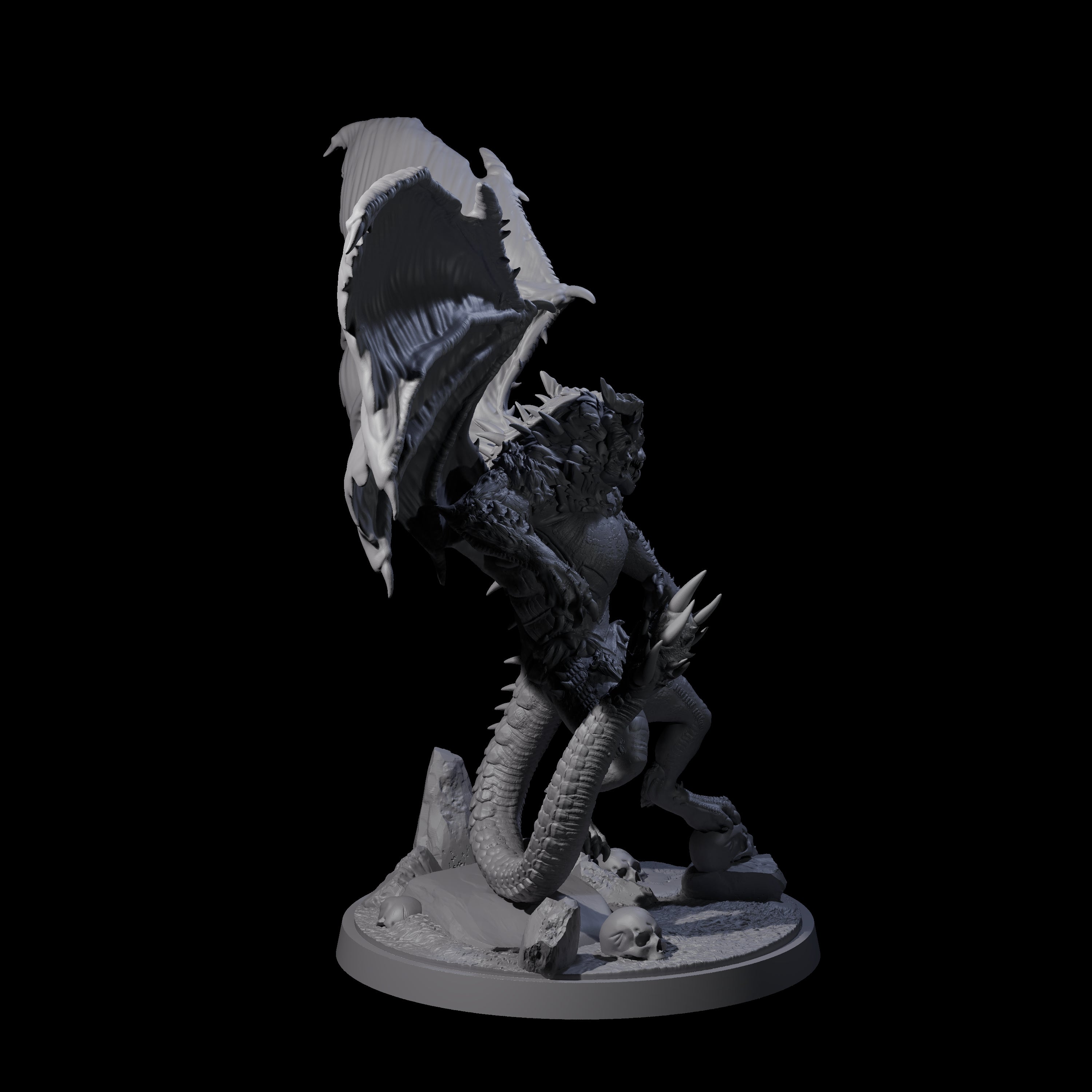 Athletic Manticore A Miniature for Dungeons and Dragons, Pathfinder or other TTRPGs
