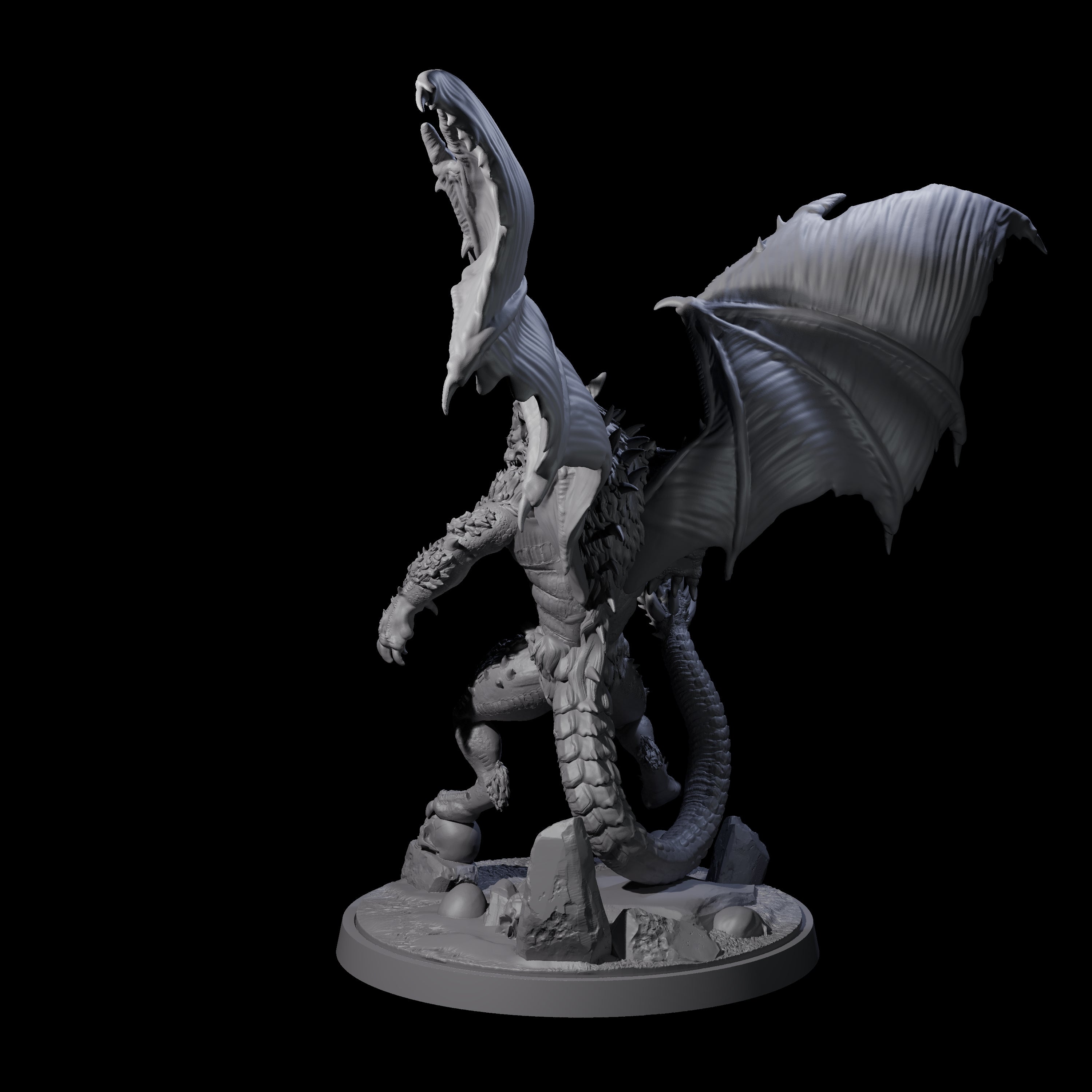 Athletic Manticore A Miniature for Dungeons and Dragons, Pathfinder or other TTRPGs