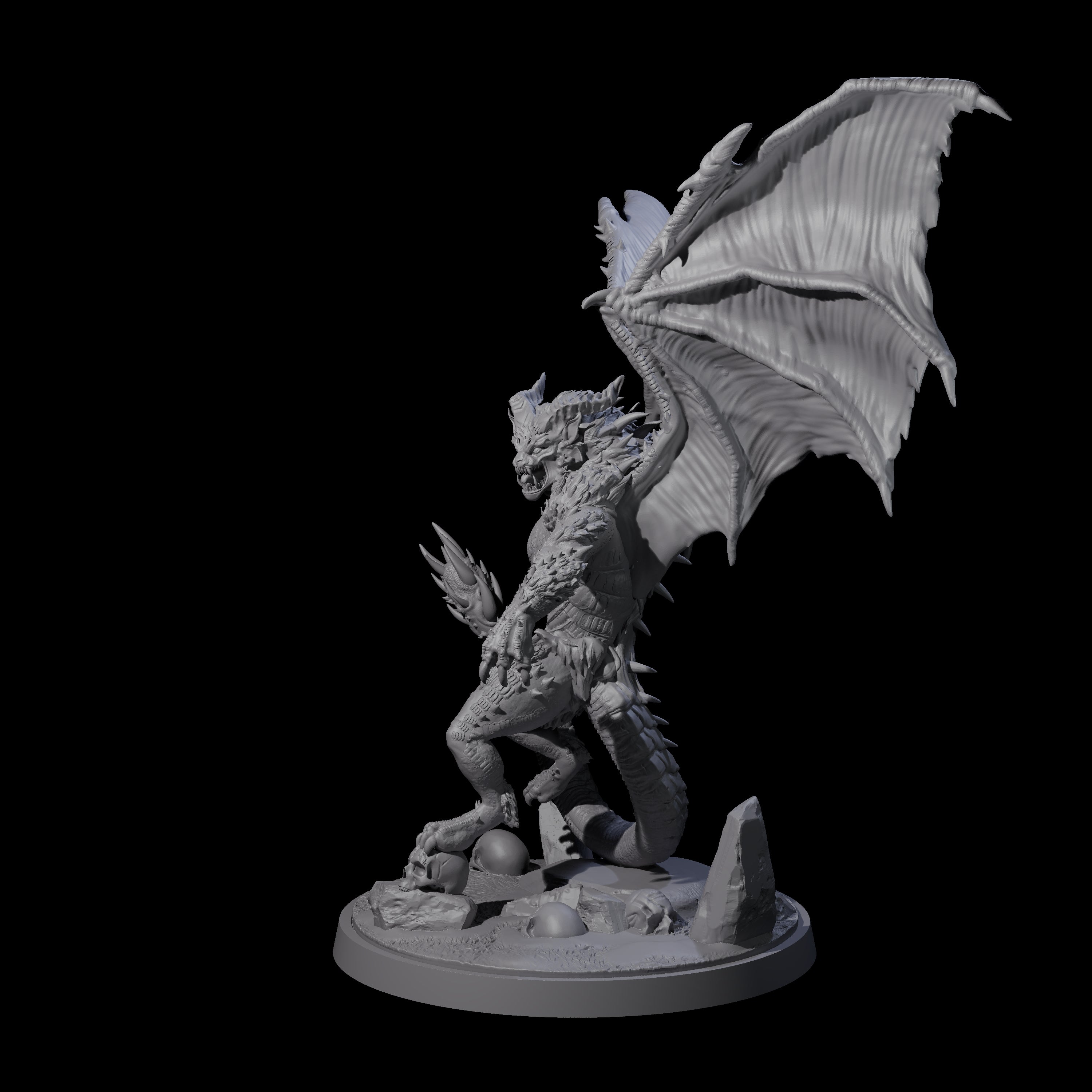 Athletic Manticore A Miniature for Dungeons and Dragons, Pathfinder or other TTRPGs