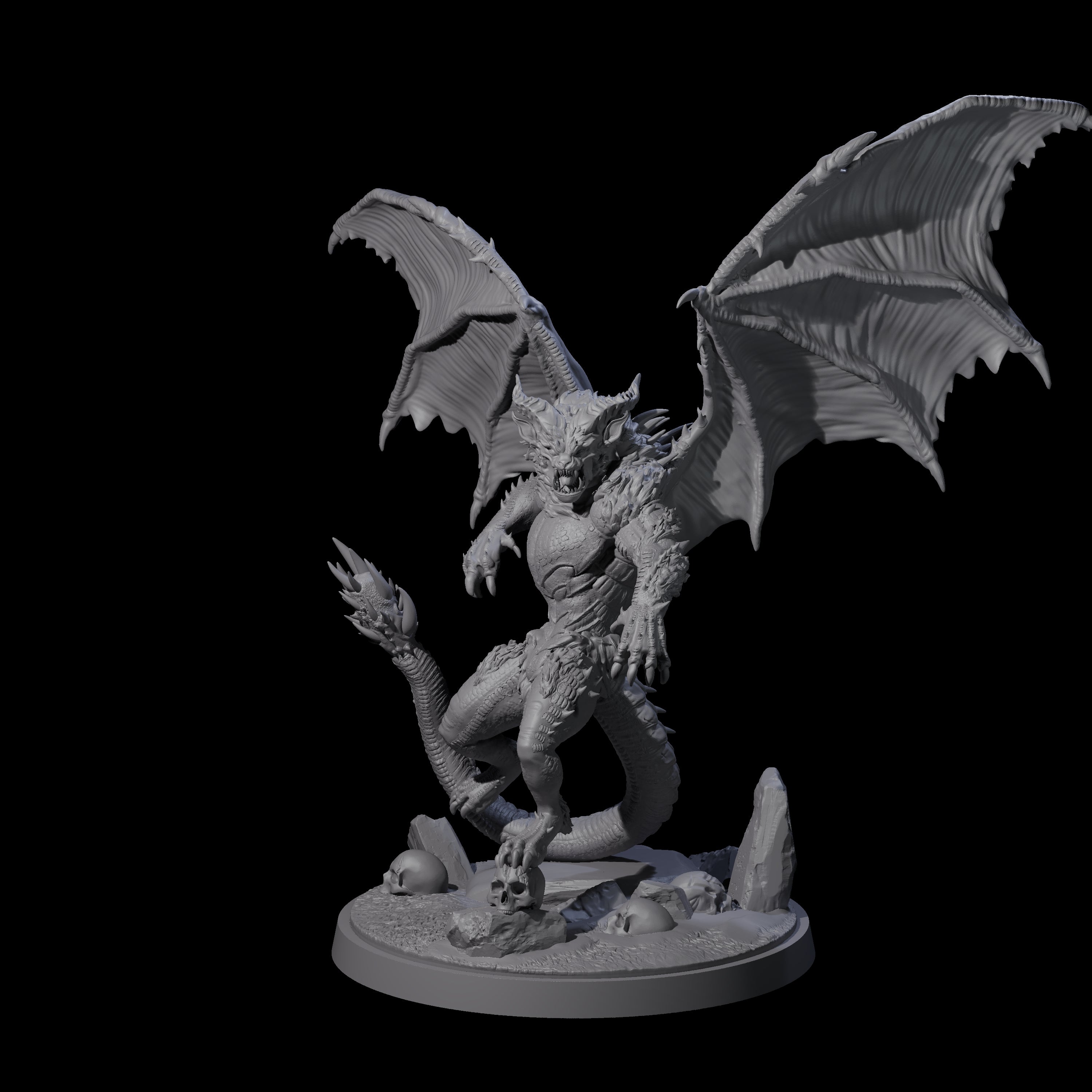 Athletic Manticore A Miniature for Dungeons and Dragons, Pathfinder or other TTRPGs