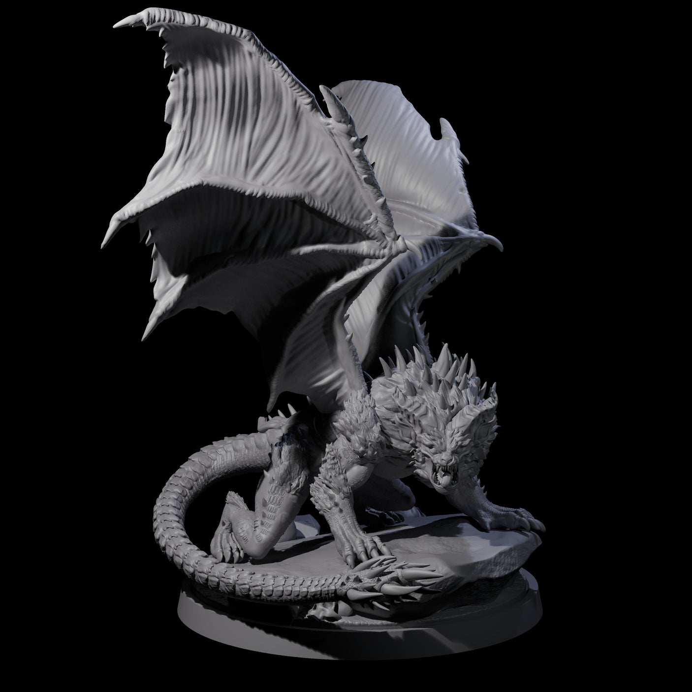 Athletic Manticore B Miniature for Dungeons and Dragons, Pathfinder or other TTRPGs