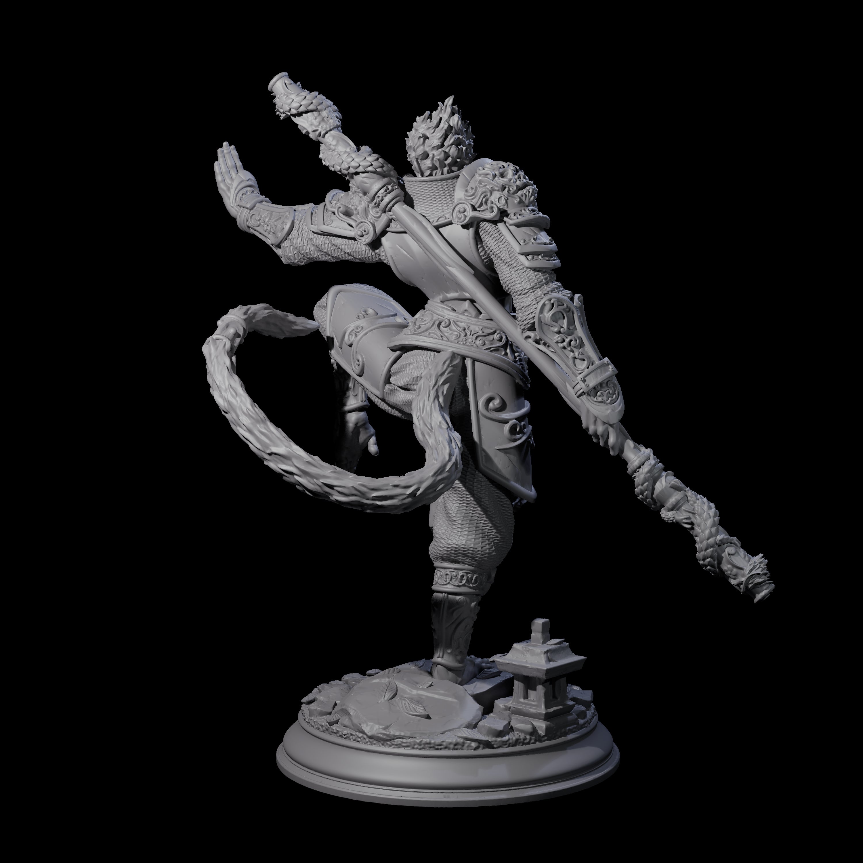 Athletic Monk Miniature for Dungeons and Dragons, Pathfinder or other TTRPGs