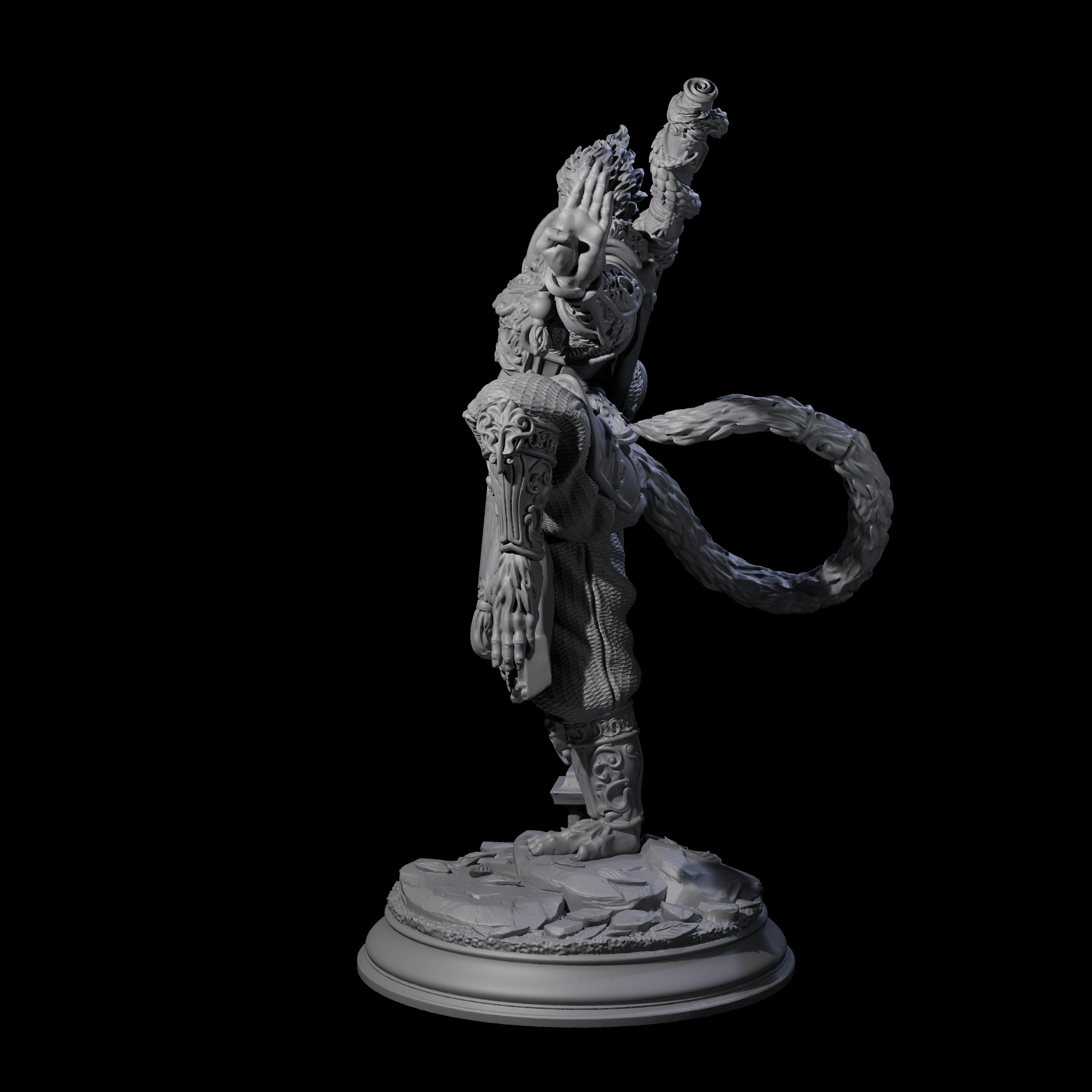 Athletic Monk Miniature for Dungeons and Dragons, Pathfinder or other TTRPGs