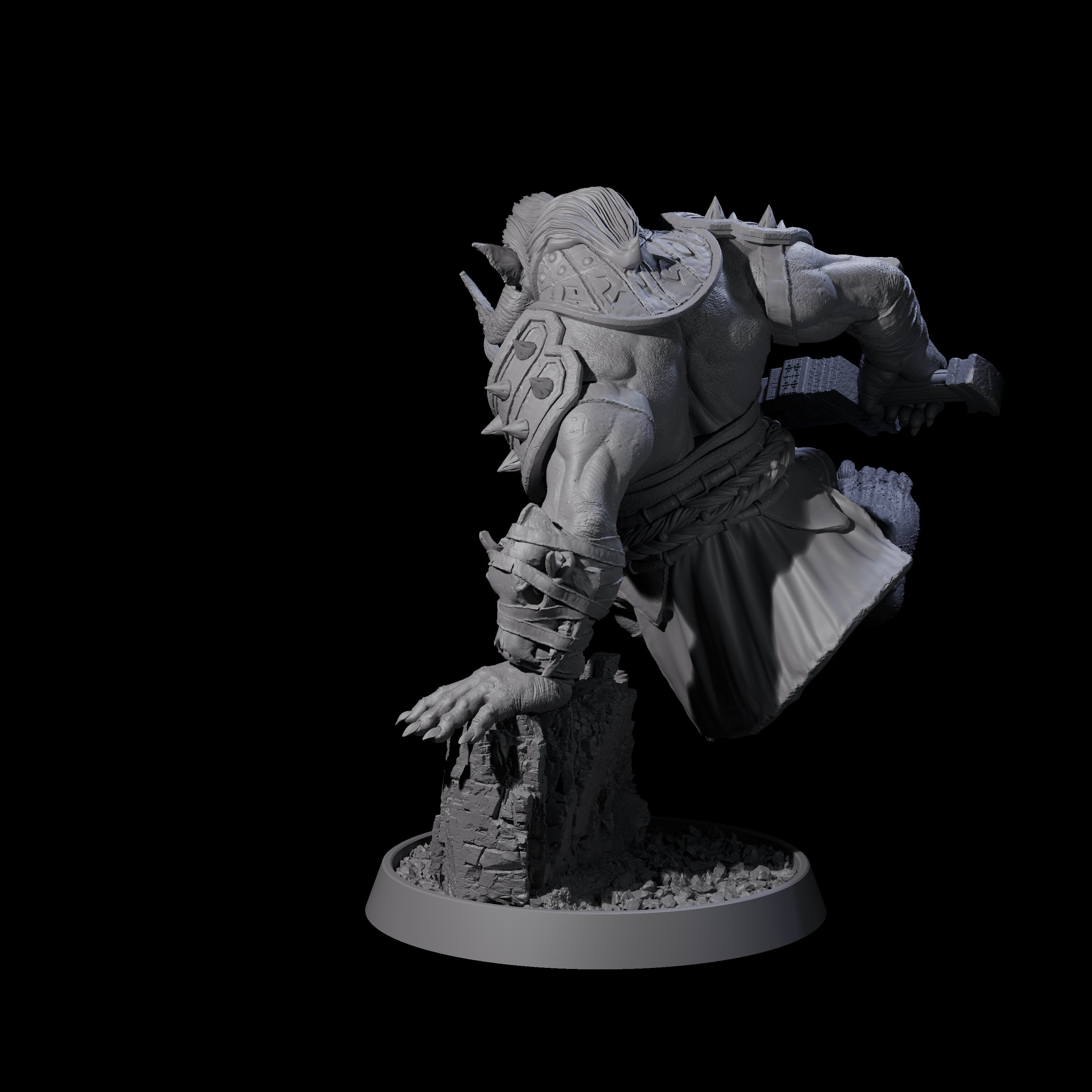 Athletic Tusked Hobgoblin A Miniature for Dungeons and Dragons, Pathfinder or other TTRPGs