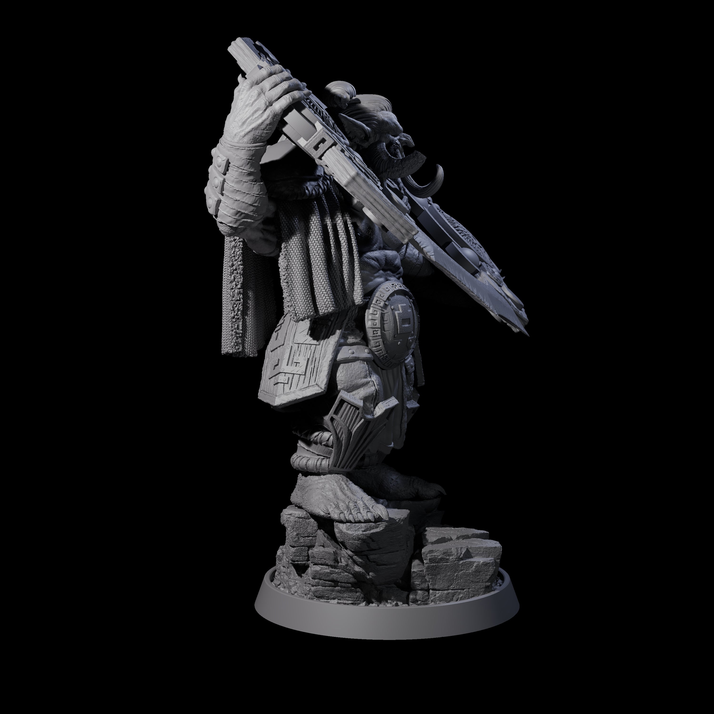 Athletic Tusked Hobgoblin B Miniature for Dungeons and Dragons, Pathfinder or other TTRPGs