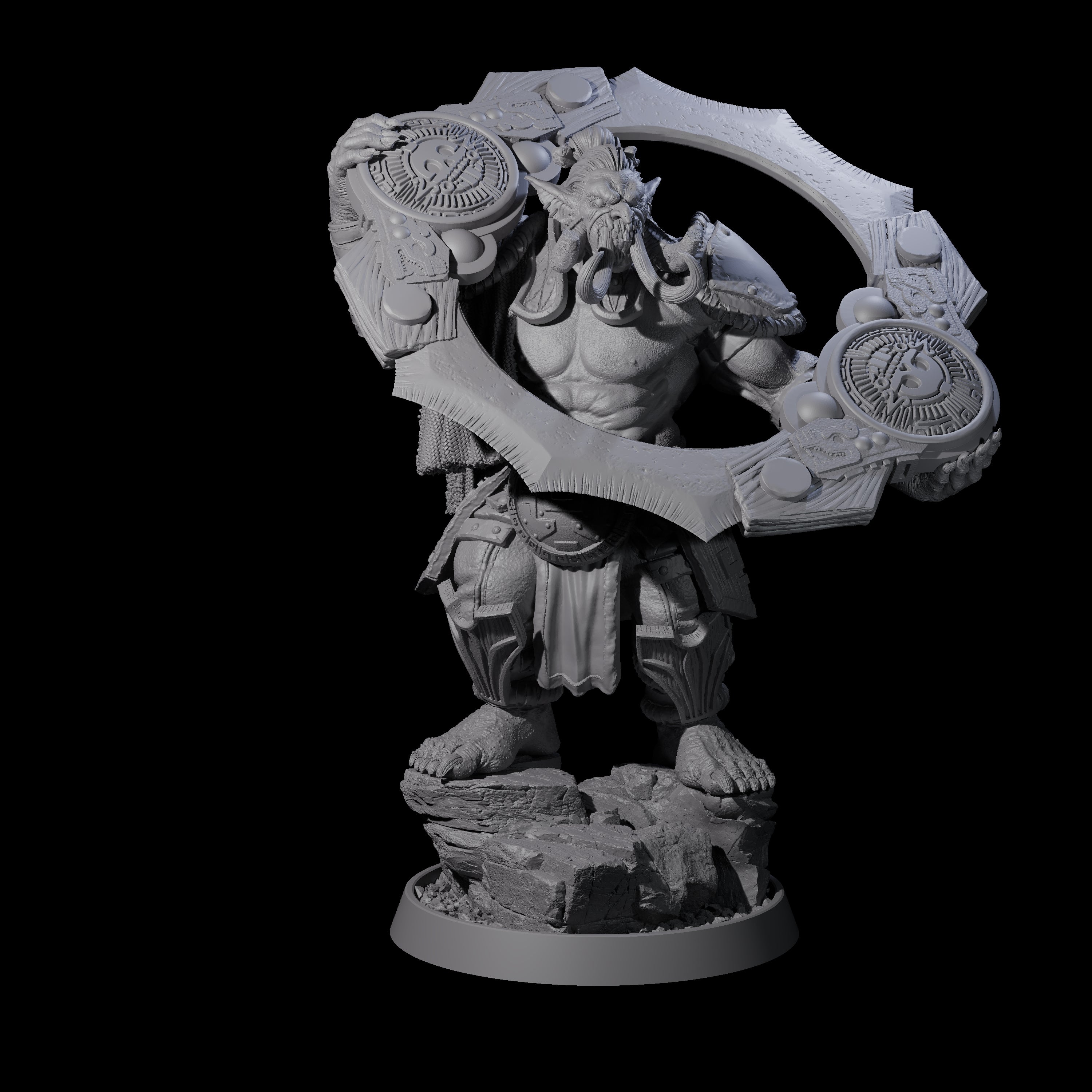 Athletic Tusked Hobgoblin B Miniature for Dungeons and Dragons, Pathfinder or other TTRPGs