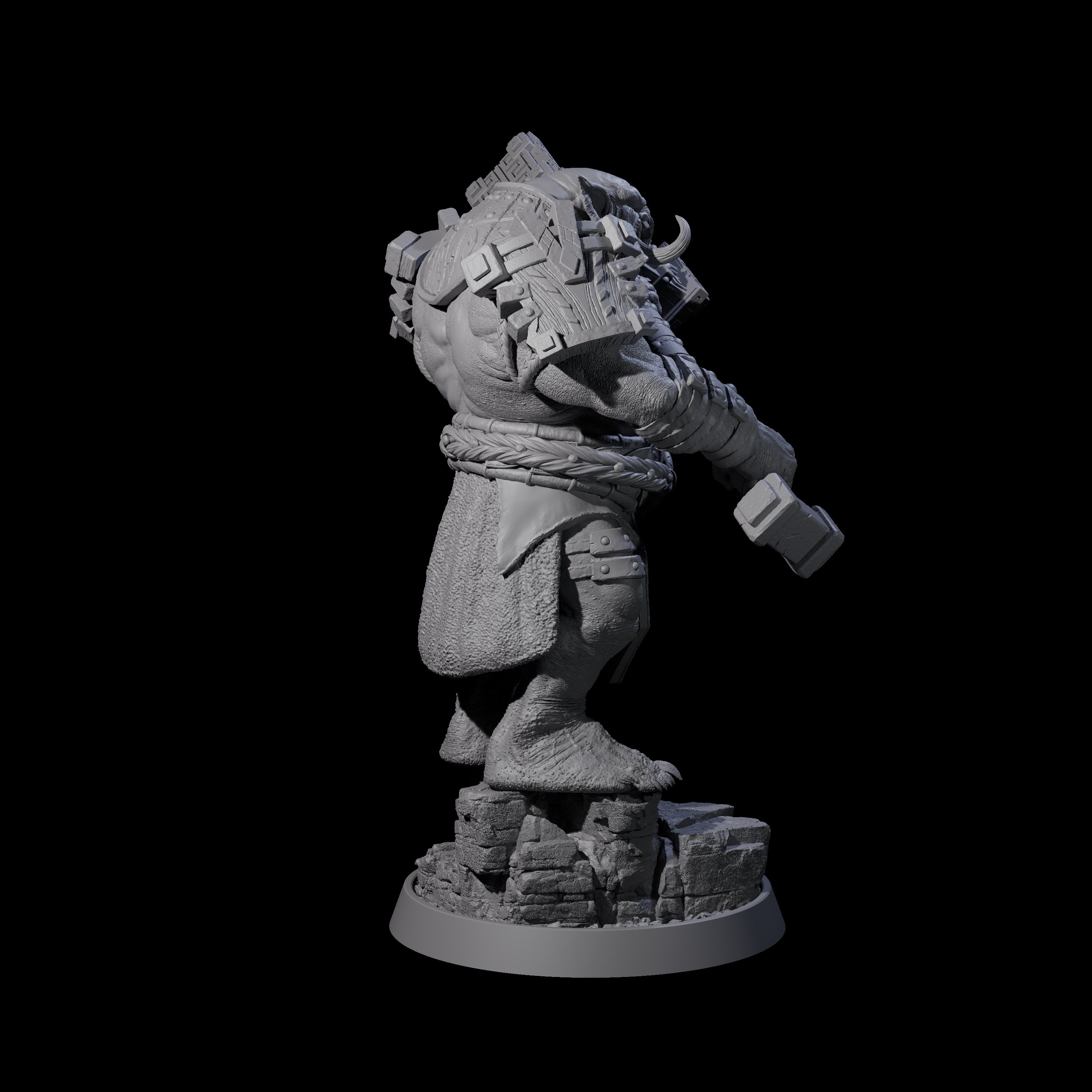Athletic Tusked Hobgoblin C Miniature for Dungeons and Dragons, Pathfinder or other TTRPGs