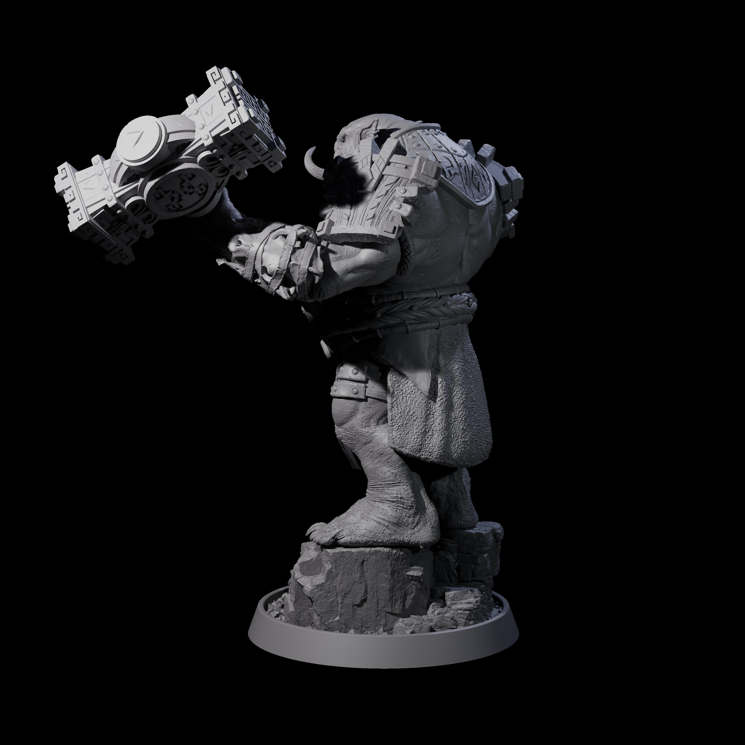 Athletic Tusked Hobgoblin C Miniature for Dungeons and Dragons, Pathfinder or other TTRPGs