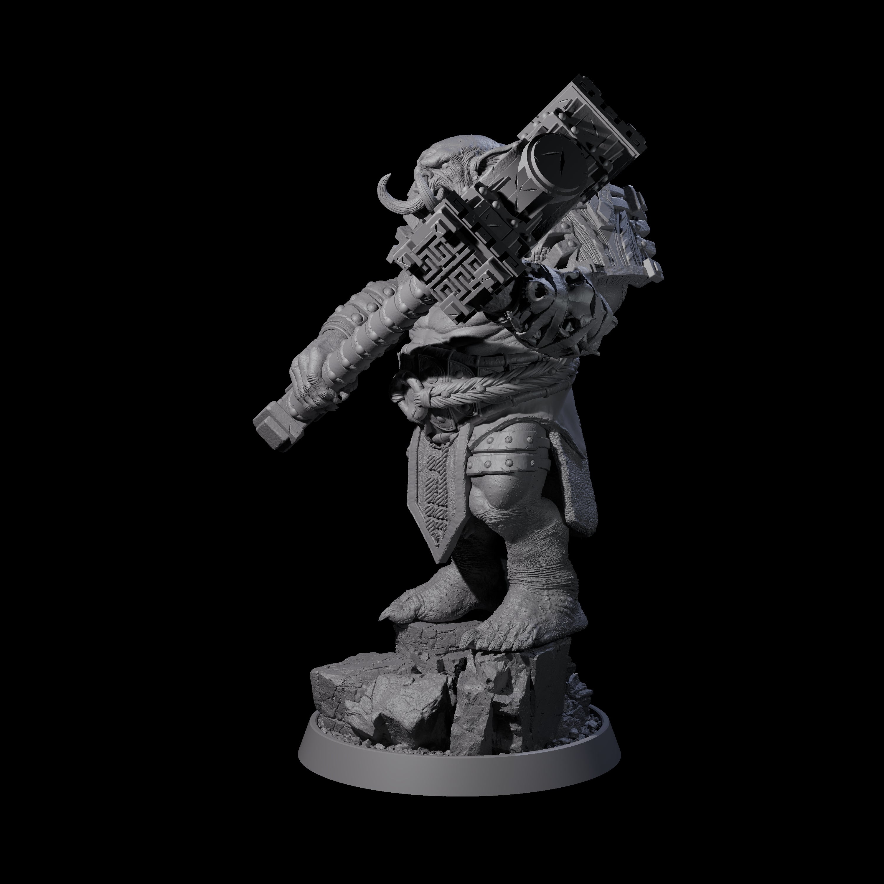Athletic Tusked Hobgoblin C Miniature for Dungeons and Dragons, Pathfinder or other TTRPGs