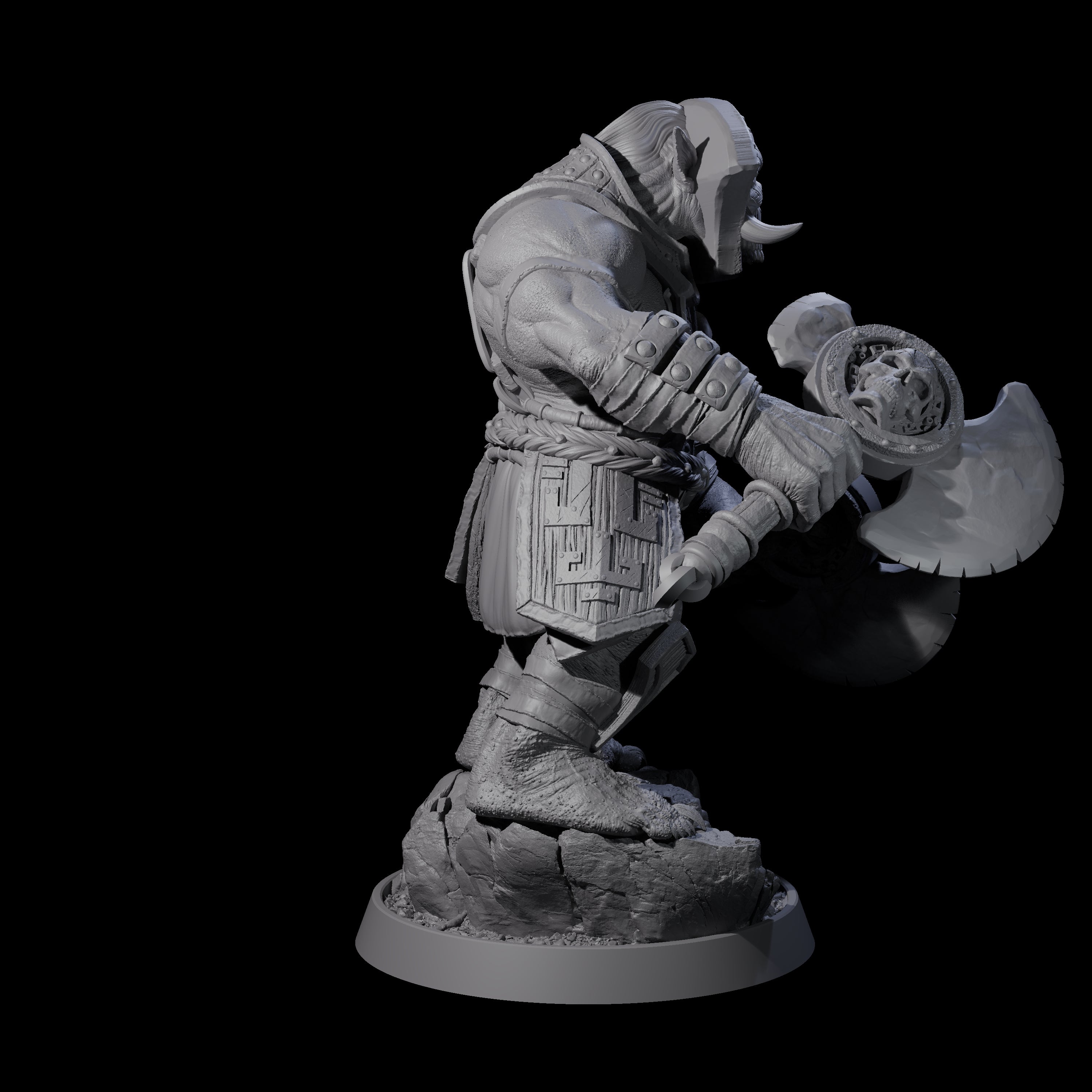 Athletic Tusked Hobgoblin D Miniature for Dungeons and Dragons, Pathfinder or other TTRPGs