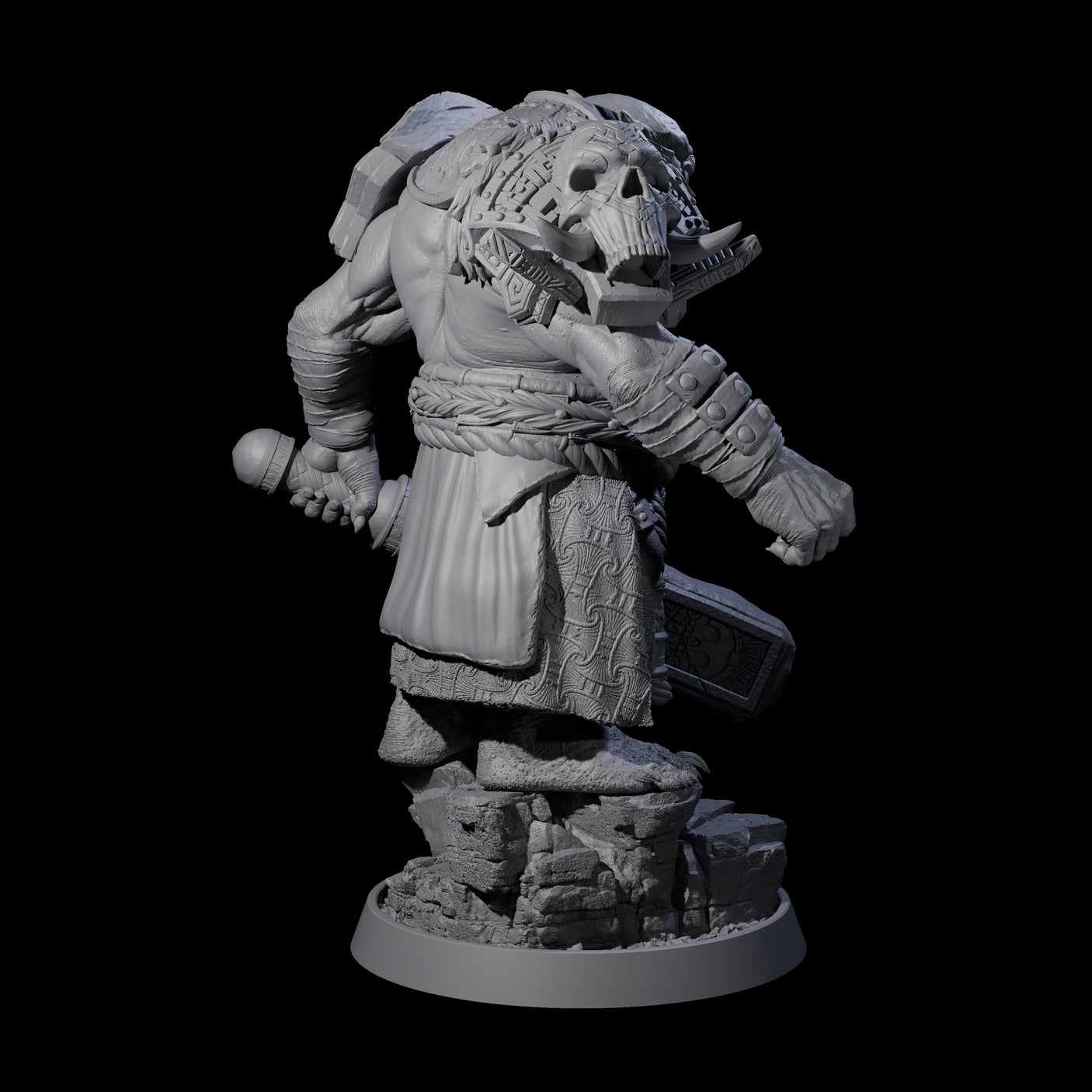 Athletic Tusked Hobgoblin E Miniature for Dungeons and Dragons, Pathfinder or other TTRPGs