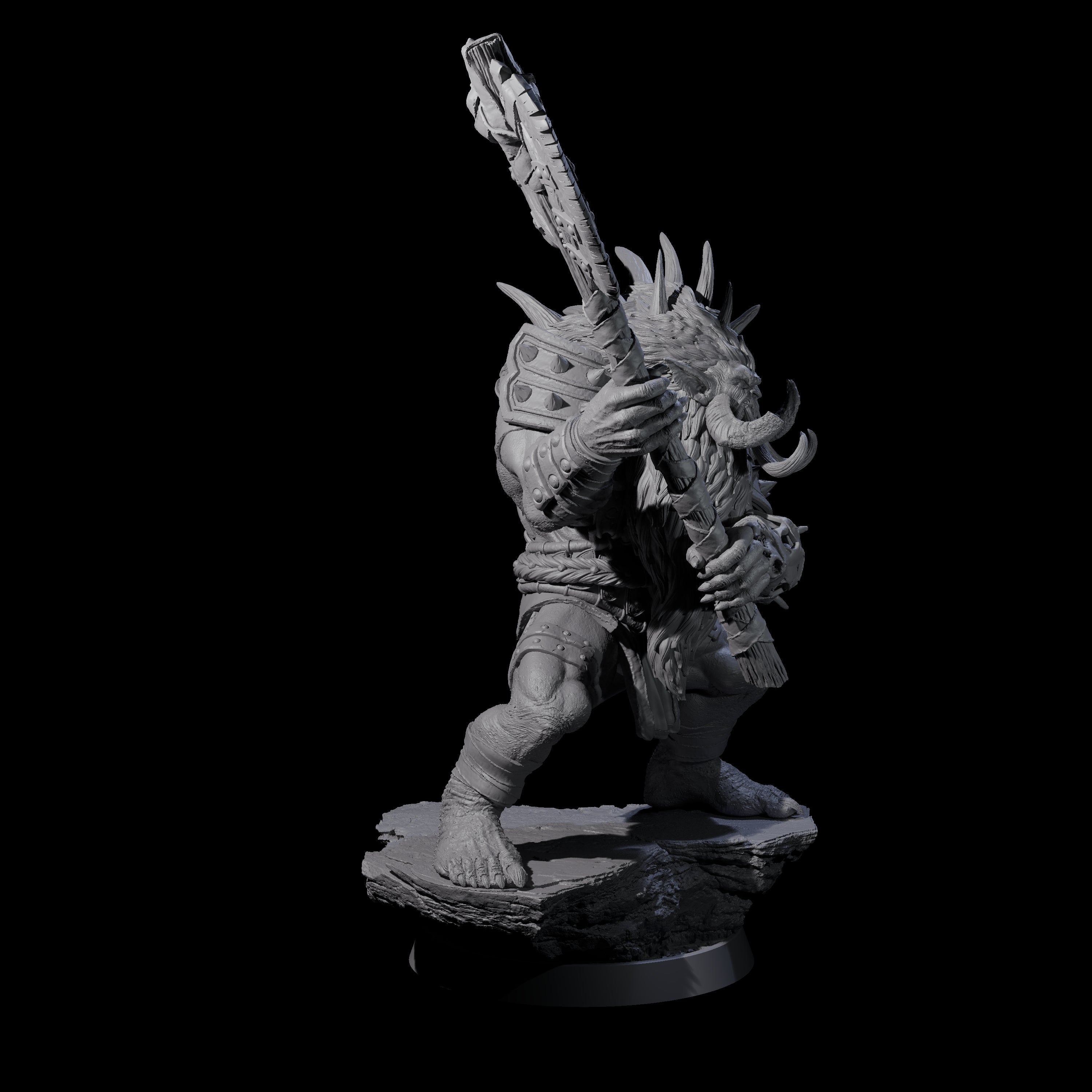Athletic Tusked Hobgoblin F Miniature for Dungeons and Dragons, Pathfinder or other TTRPGs