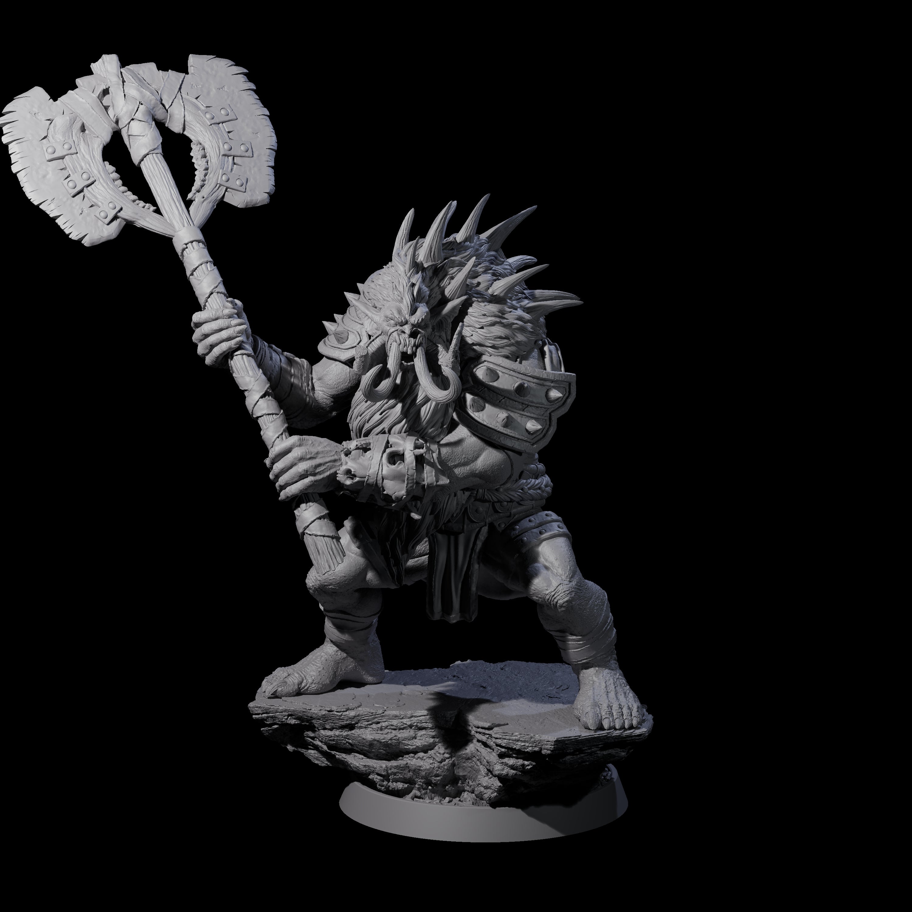 Athletic Tusked Hobgoblin F Miniature for Dungeons and Dragons, Pathfinder or other TTRPGs