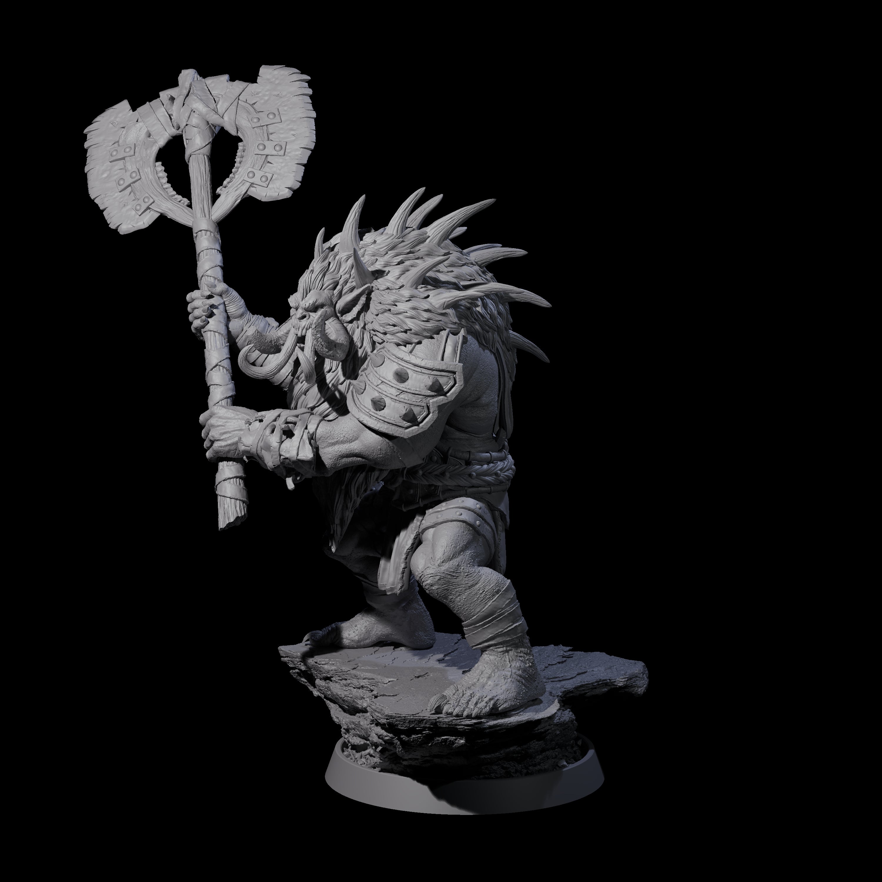 Athletic Tusked Hobgoblin F Miniature for Dungeons and Dragons, Pathfinder or other TTRPGs