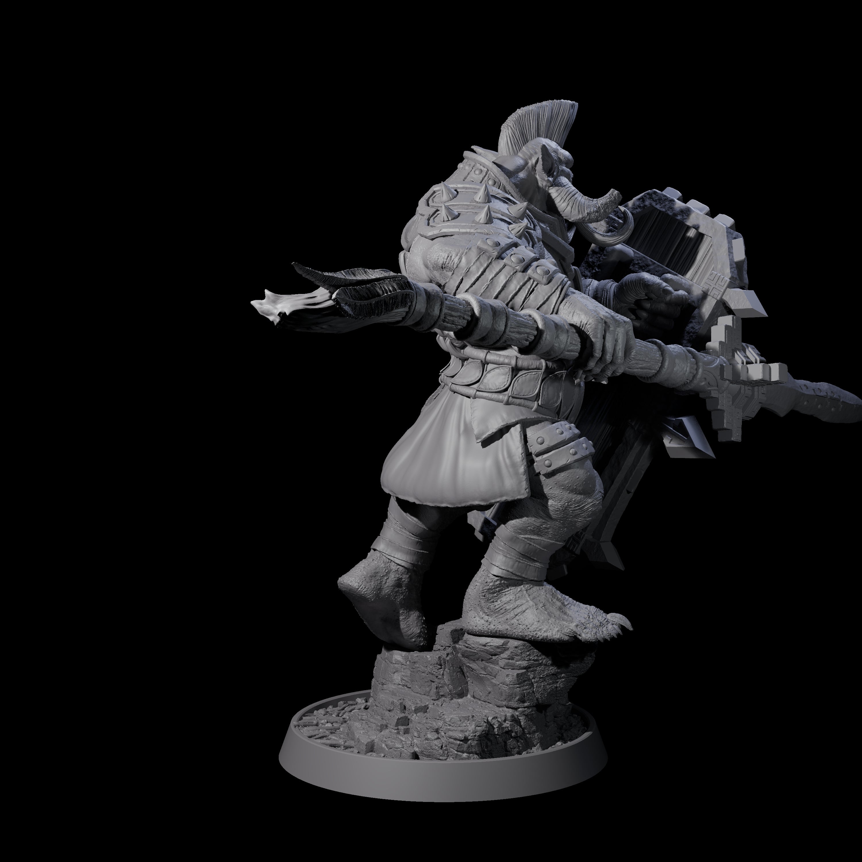 Athletic Tusked Hobgoblin G Miniature for Dungeons and Dragons, Pathfinder or other TTRPGs