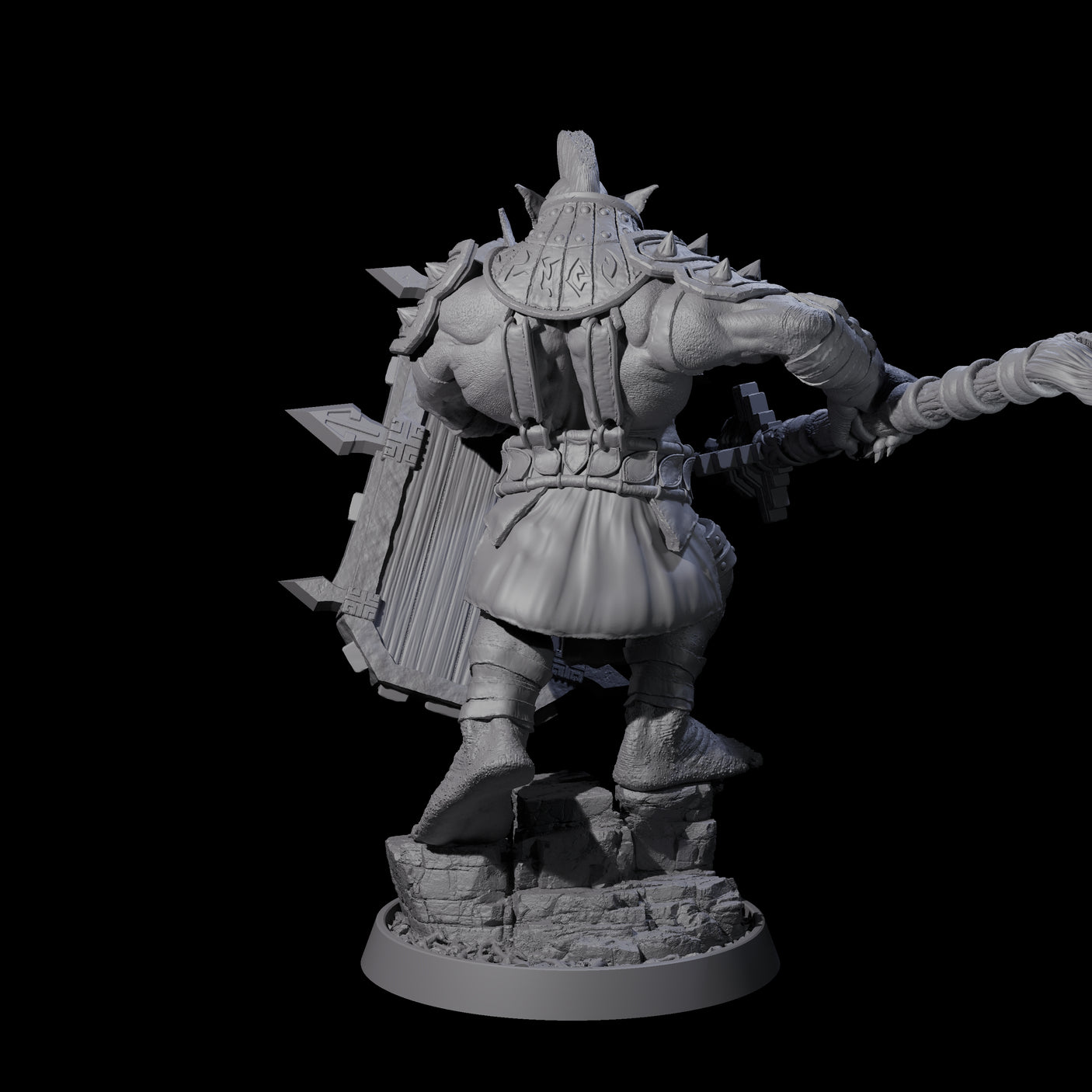 Athletic Tusked Hobgoblin G Miniature for Dungeons and Dragons, Pathfinder or other TTRPGs
