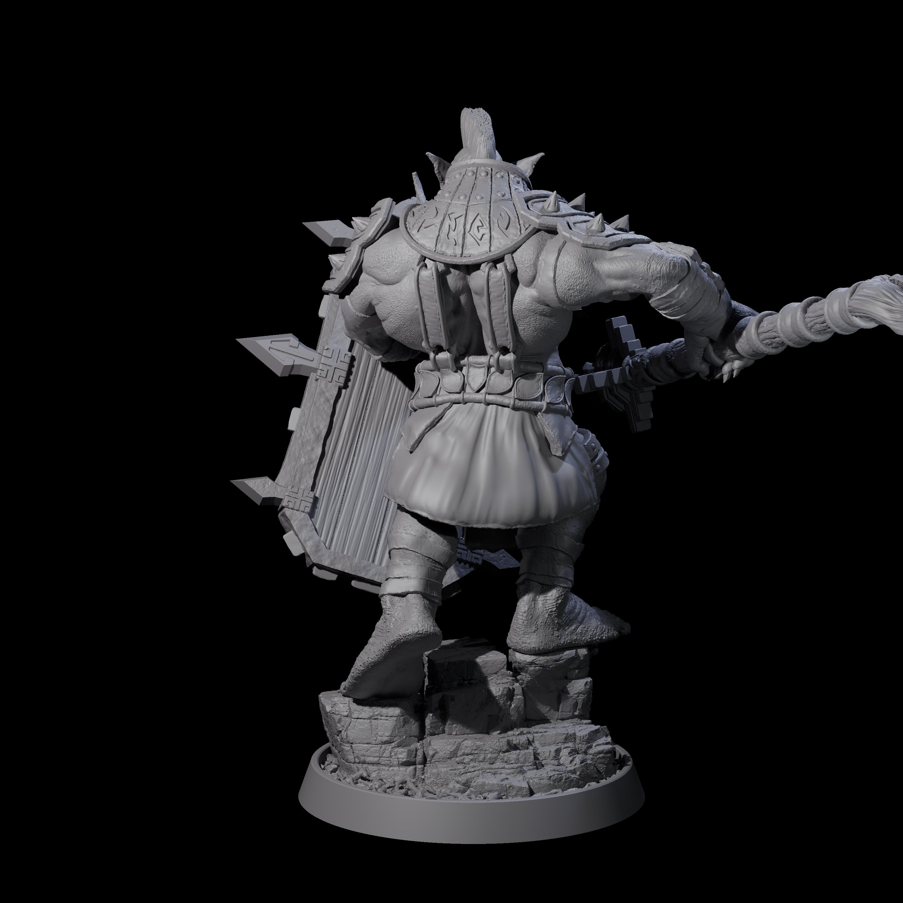 Athletic Tusked Hobgoblin G Miniature for Dungeons and Dragons, Pathfinder or other TTRPGs