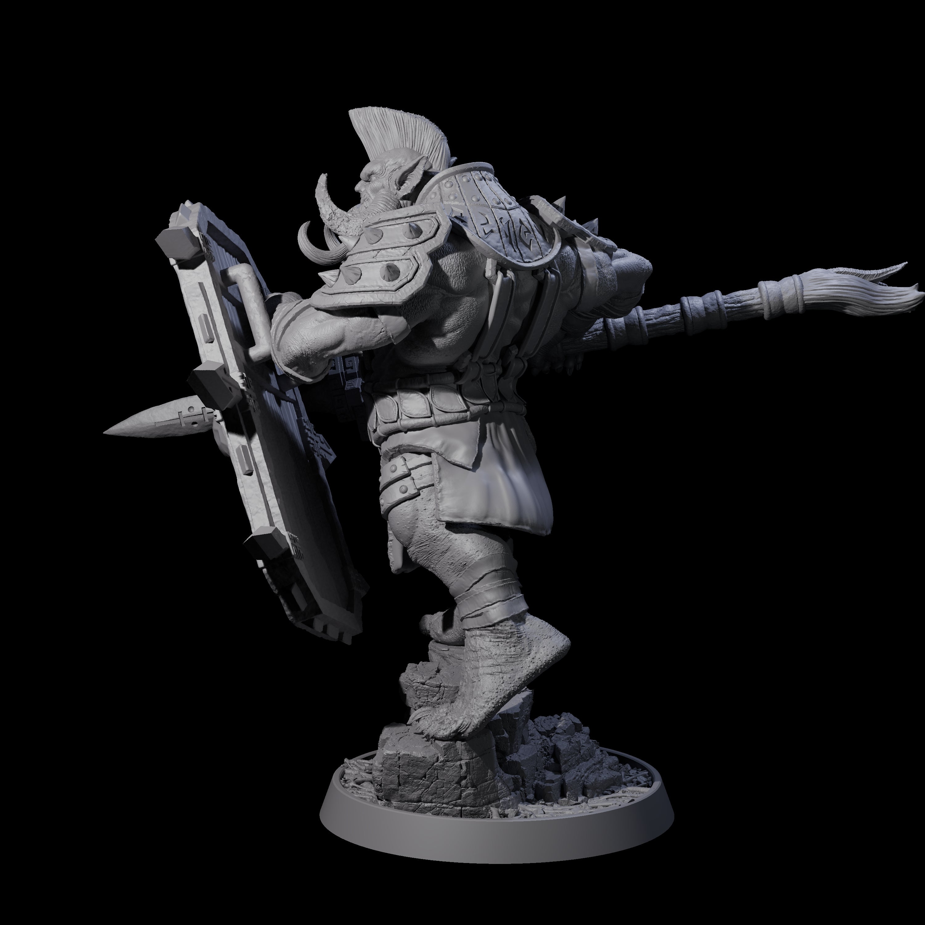 Athletic Tusked Hobgoblin G Miniature for Dungeons and Dragons, Pathfinder or other TTRPGs