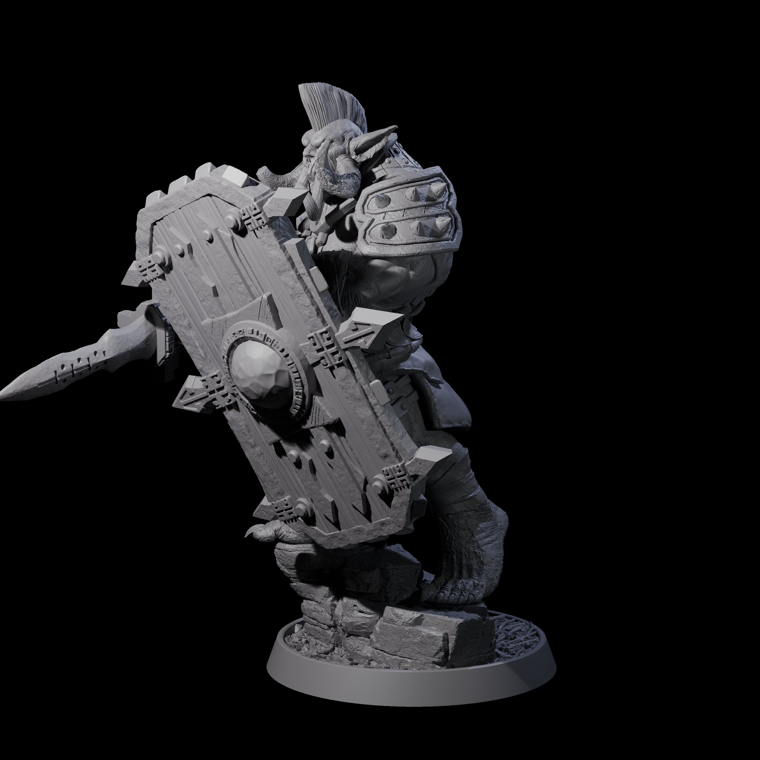 Athletic Tusked Hobgoblin G Miniature for Dungeons and Dragons, Pathfinder or other TTRPGs