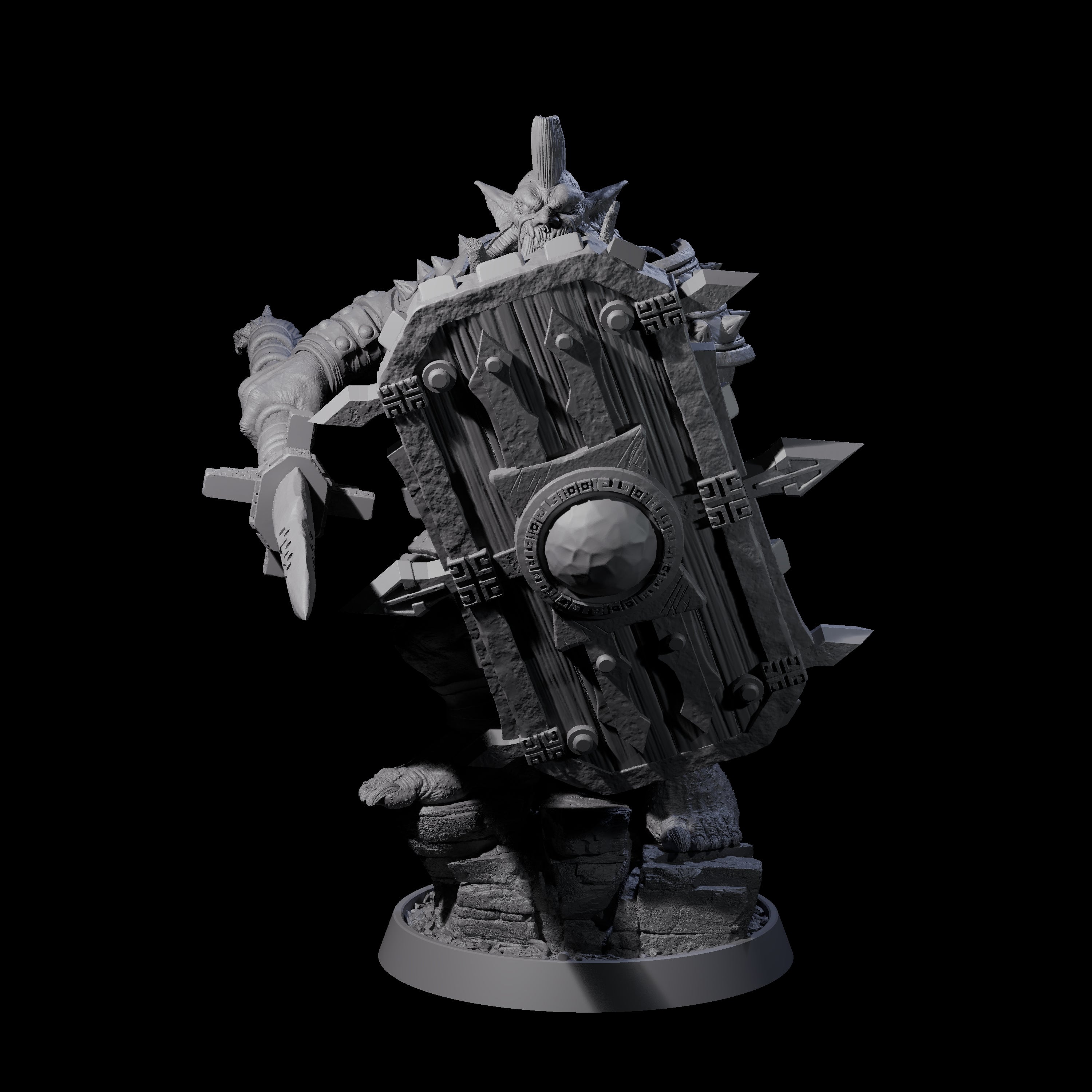 Athletic Tusked Hobgoblin G Miniature for Dungeons and Dragons, Pathfinder or other TTRPGs