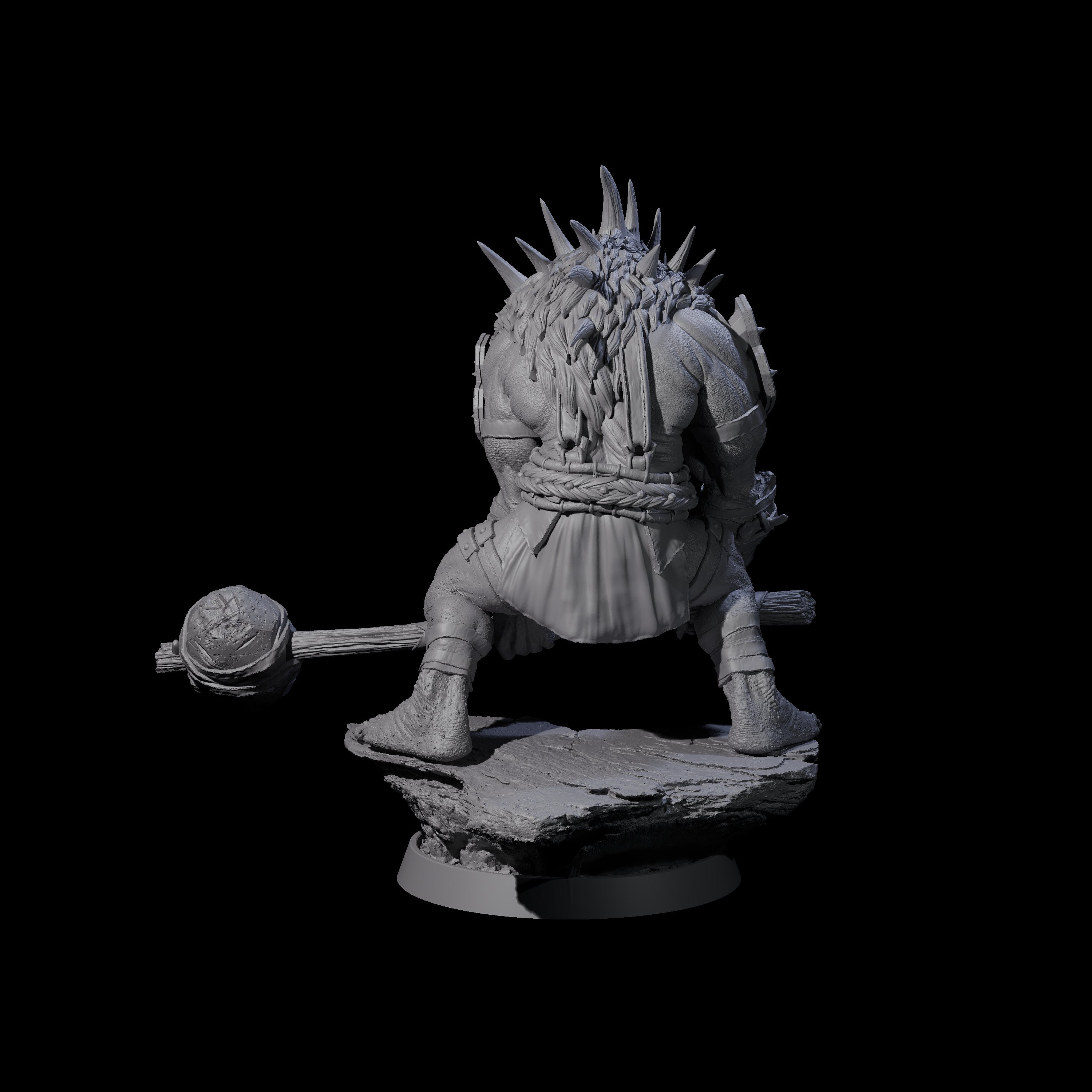 Athletic Tusked Hobgoblin H Miniature for Dungeons and Dragons, Pathfinder or other TTRPGs