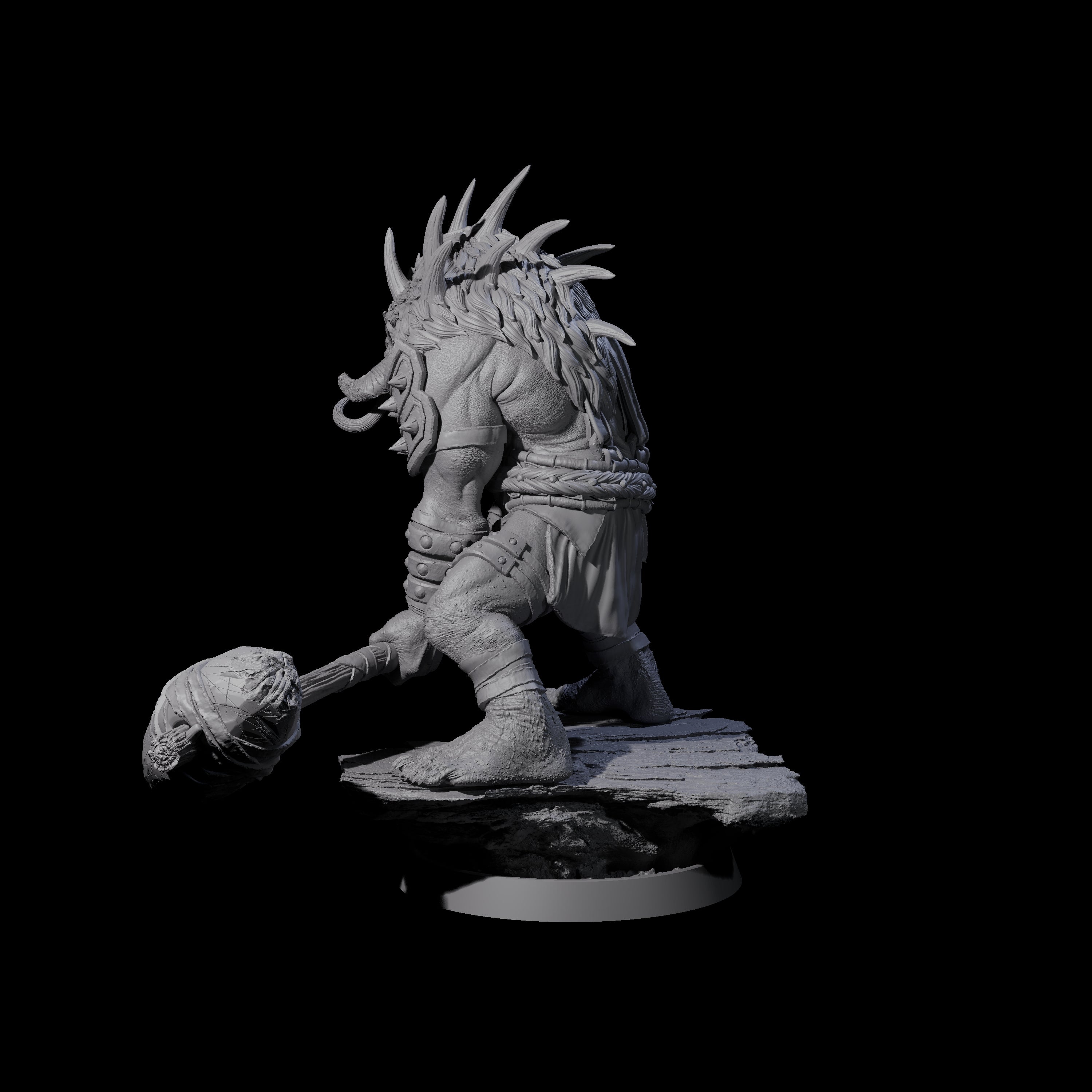 Athletic Tusked Hobgoblin H Miniature for Dungeons and Dragons, Pathfinder or other TTRPGs