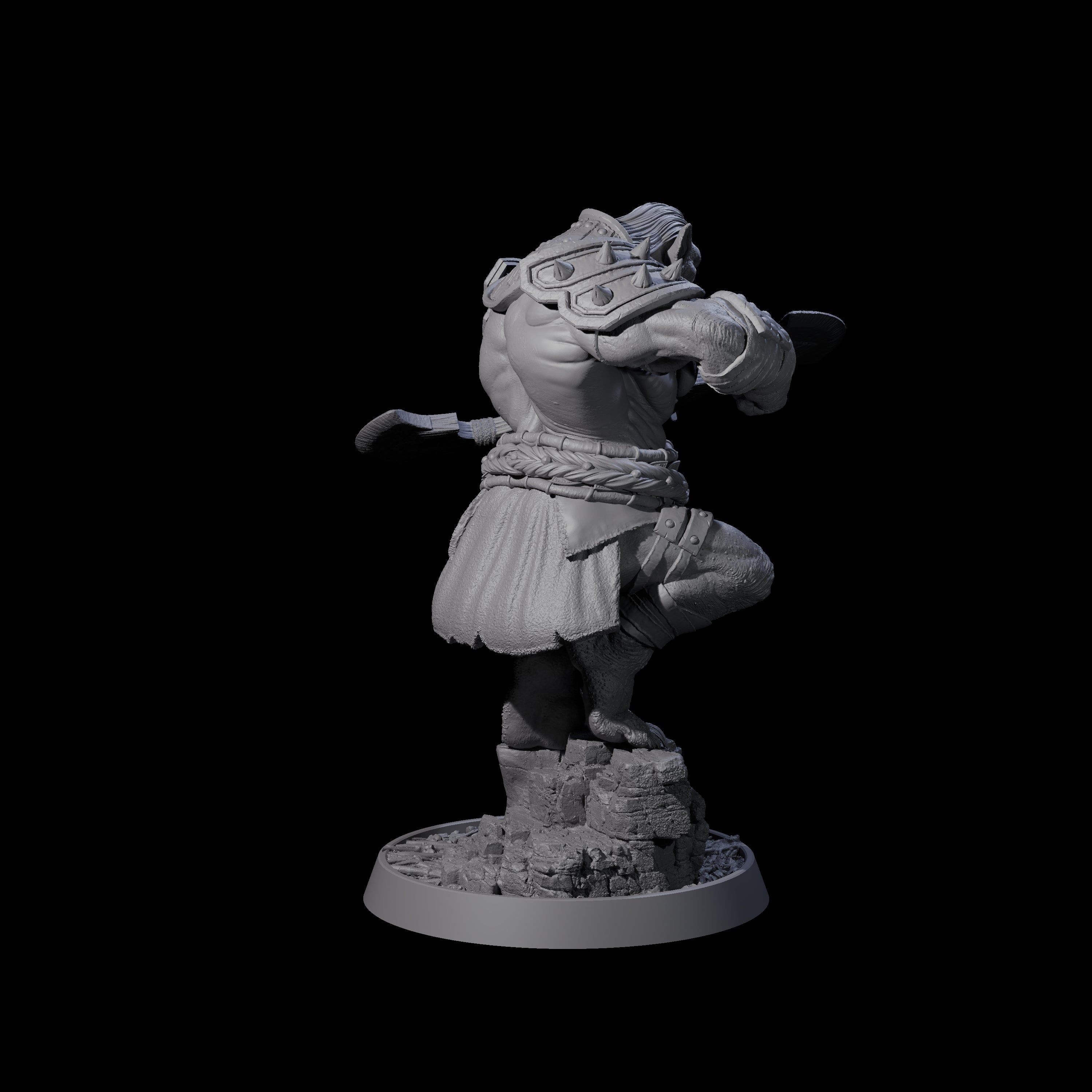 Athletic Tusked Hobgoblin I Miniature for Dungeons and Dragons, Pathfinder or other TTRPGs