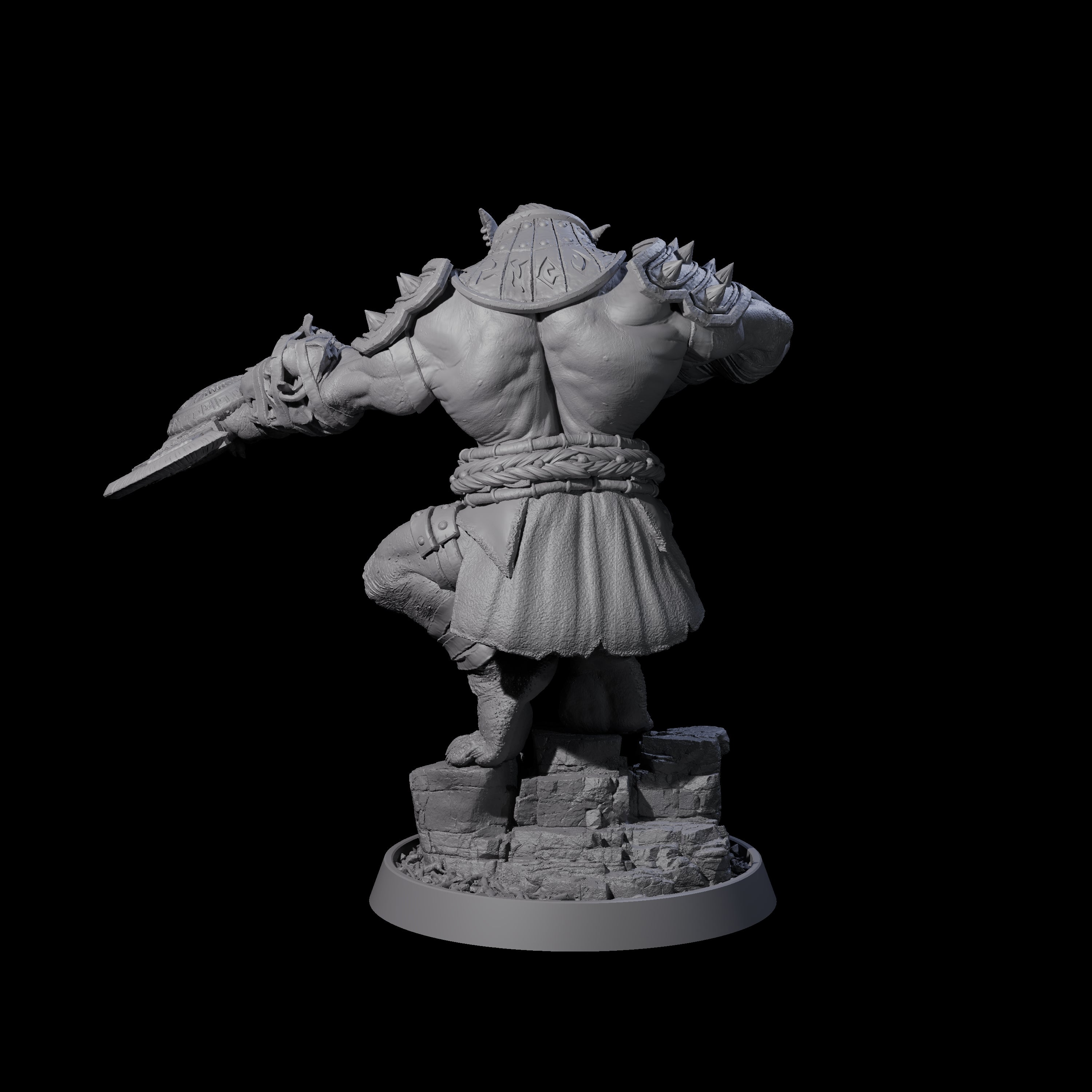 Athletic Tusked Hobgoblin I Miniature for Dungeons and Dragons, Pathfinder or other TTRPGs