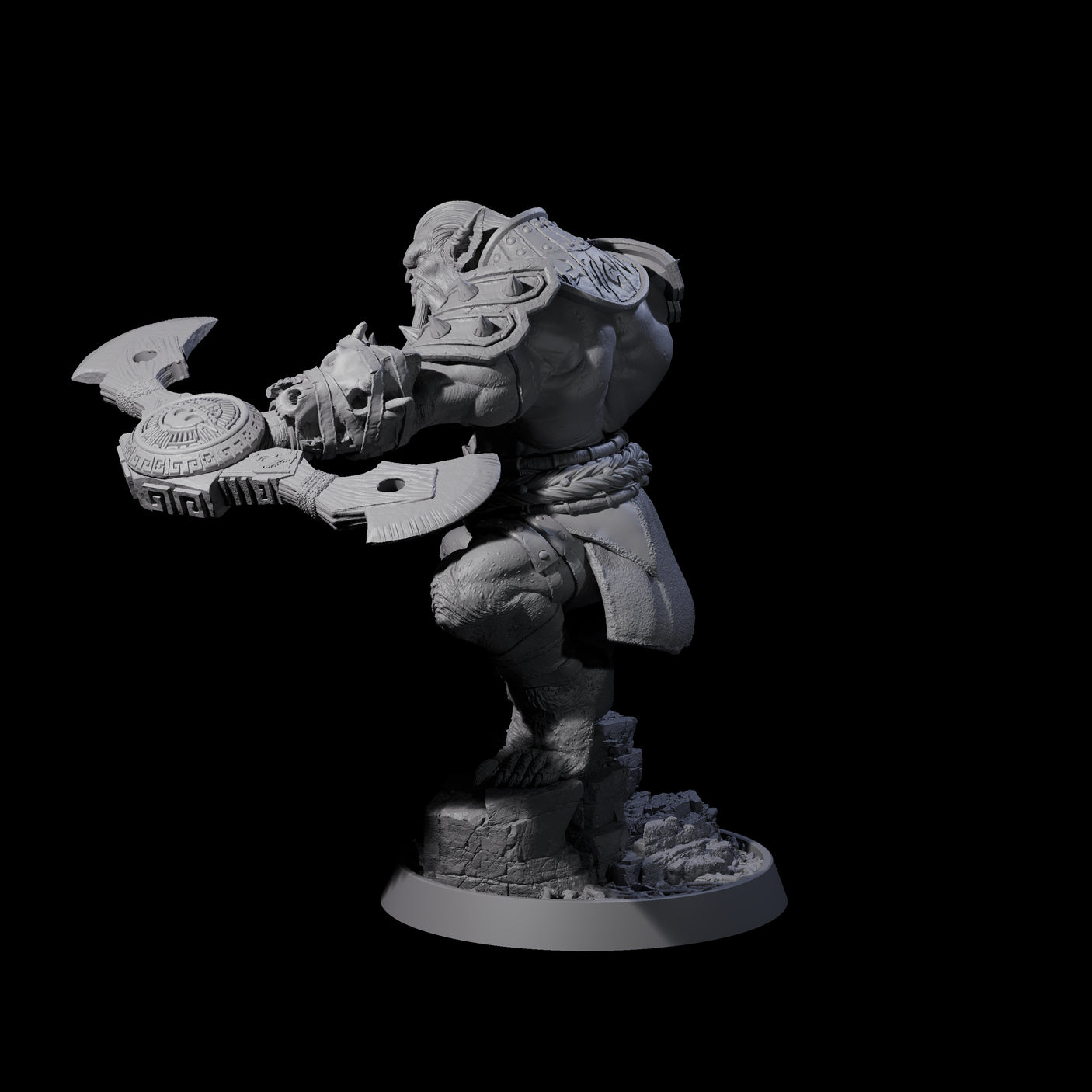 Athletic Tusked Hobgoblin I Miniature for Dungeons and Dragons, Pathfinder or other TTRPGs