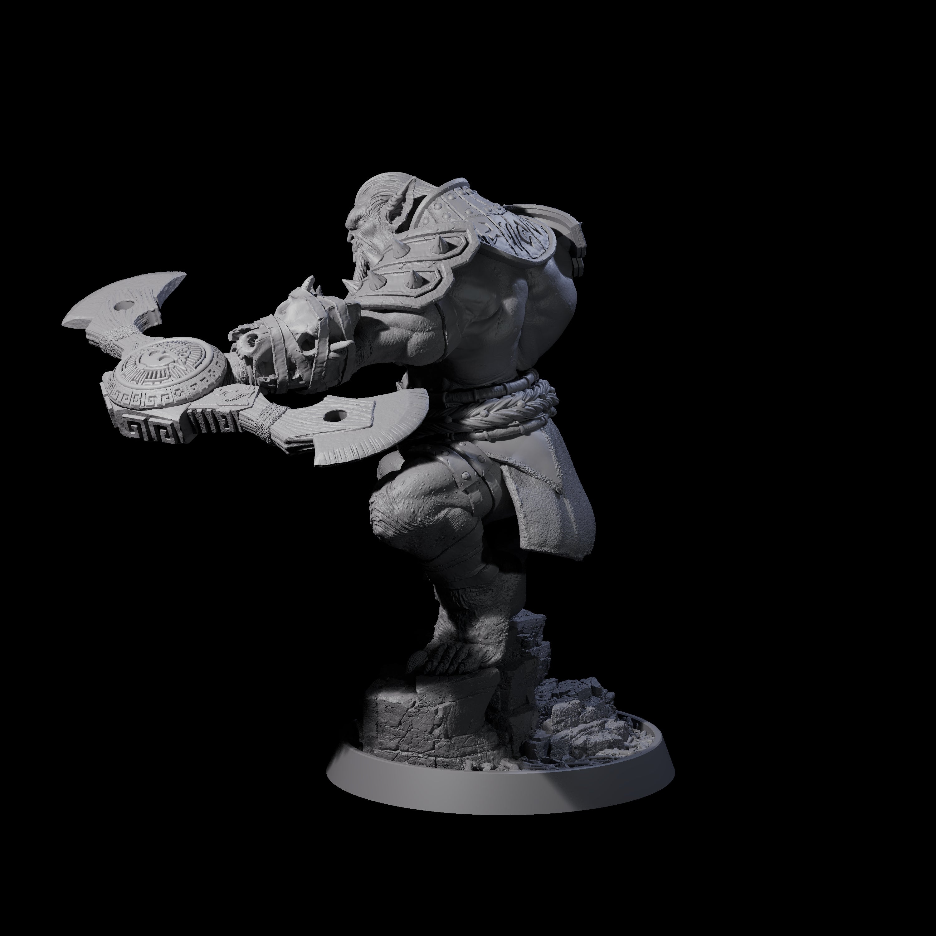 Athletic Tusked Hobgoblin I Miniature for Dungeons and Dragons, Pathfinder or other TTRPGs