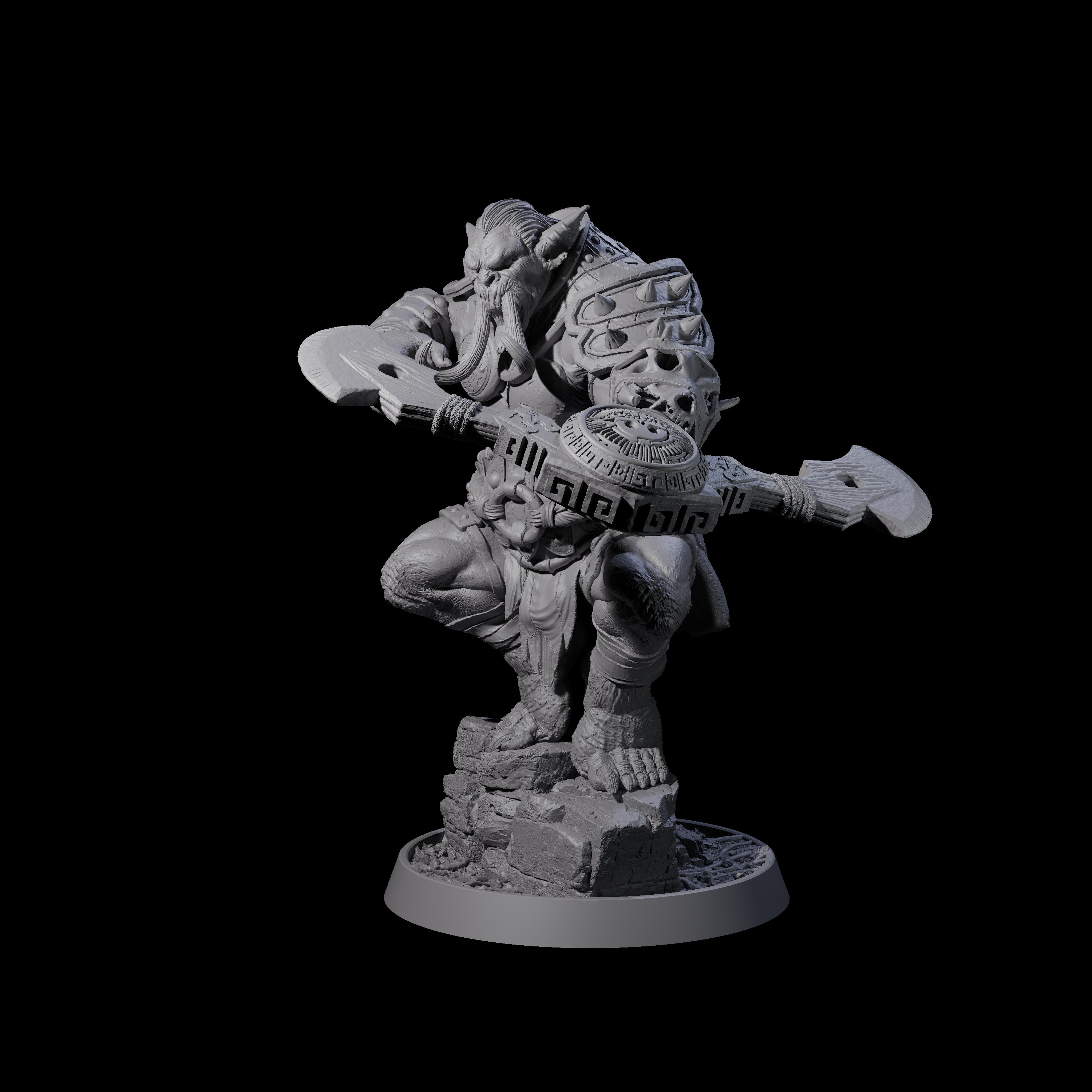 Athletic Tusked Hobgoblin I Miniature for Dungeons and Dragons, Pathfinder or other TTRPGs