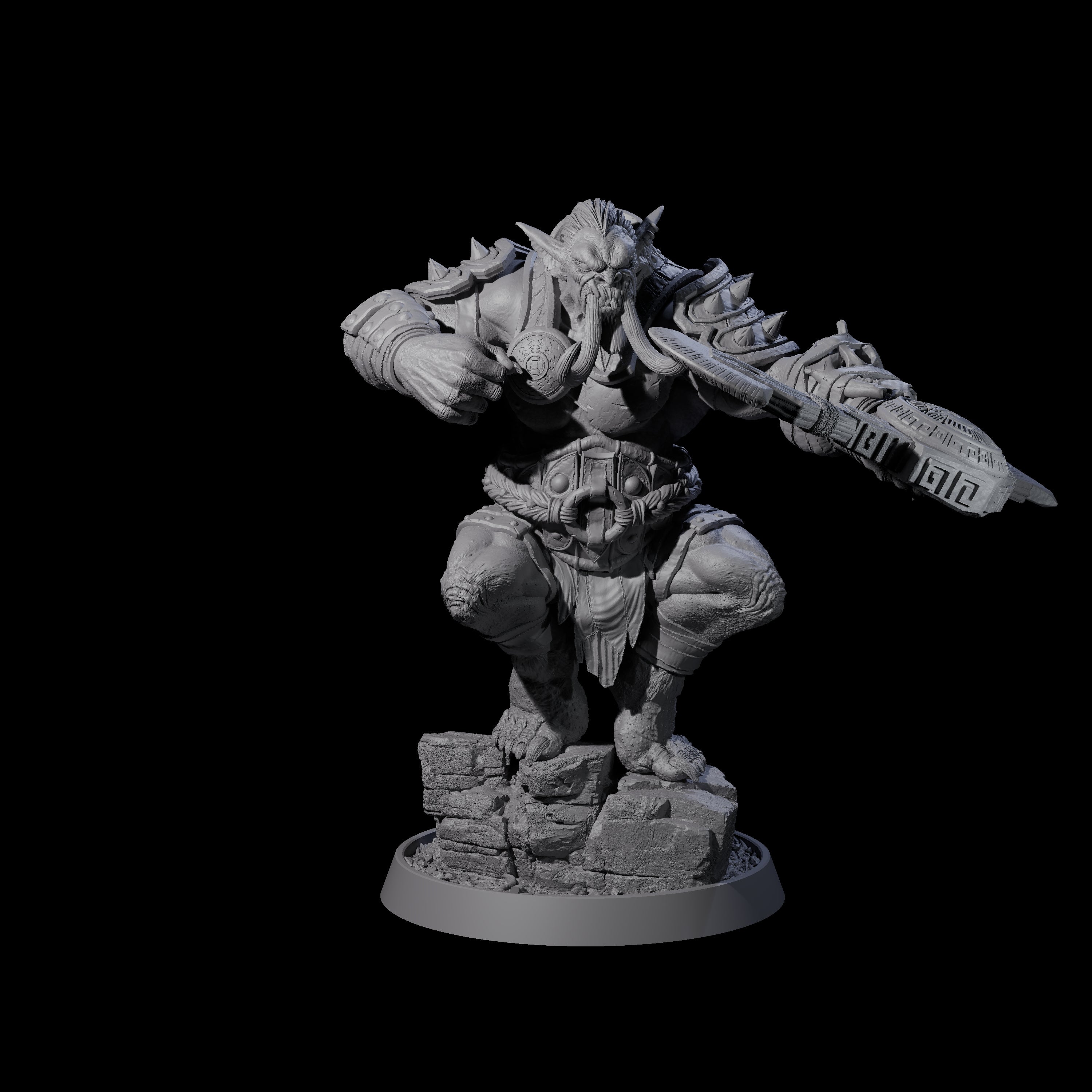 Athletic Tusked Hobgoblin I Miniature for Dungeons and Dragons, Pathfinder or other TTRPGs