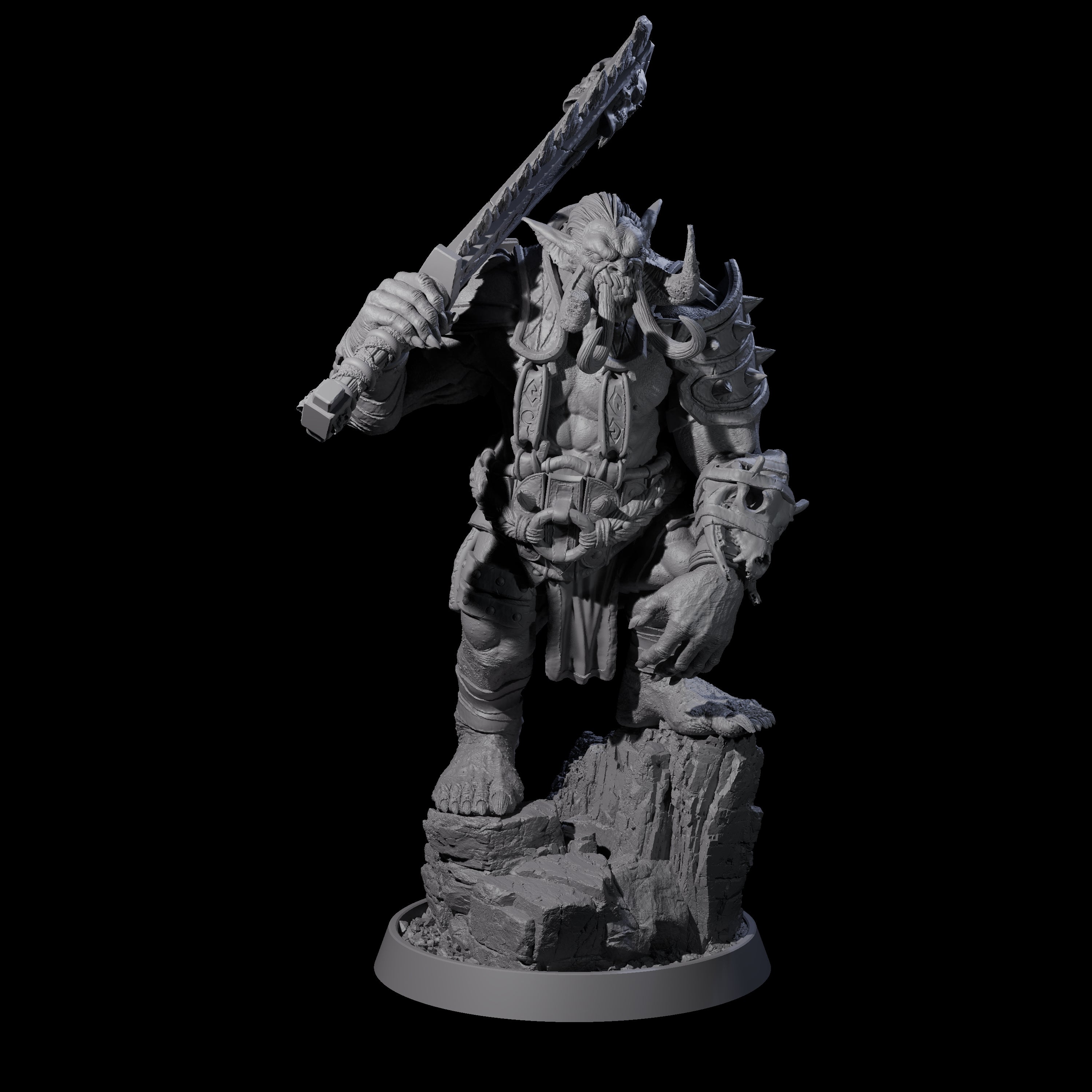 Athletic Tusked Hobgoblin J Miniature for Dungeons and Dragons, Pathfinder or other TTRPGs