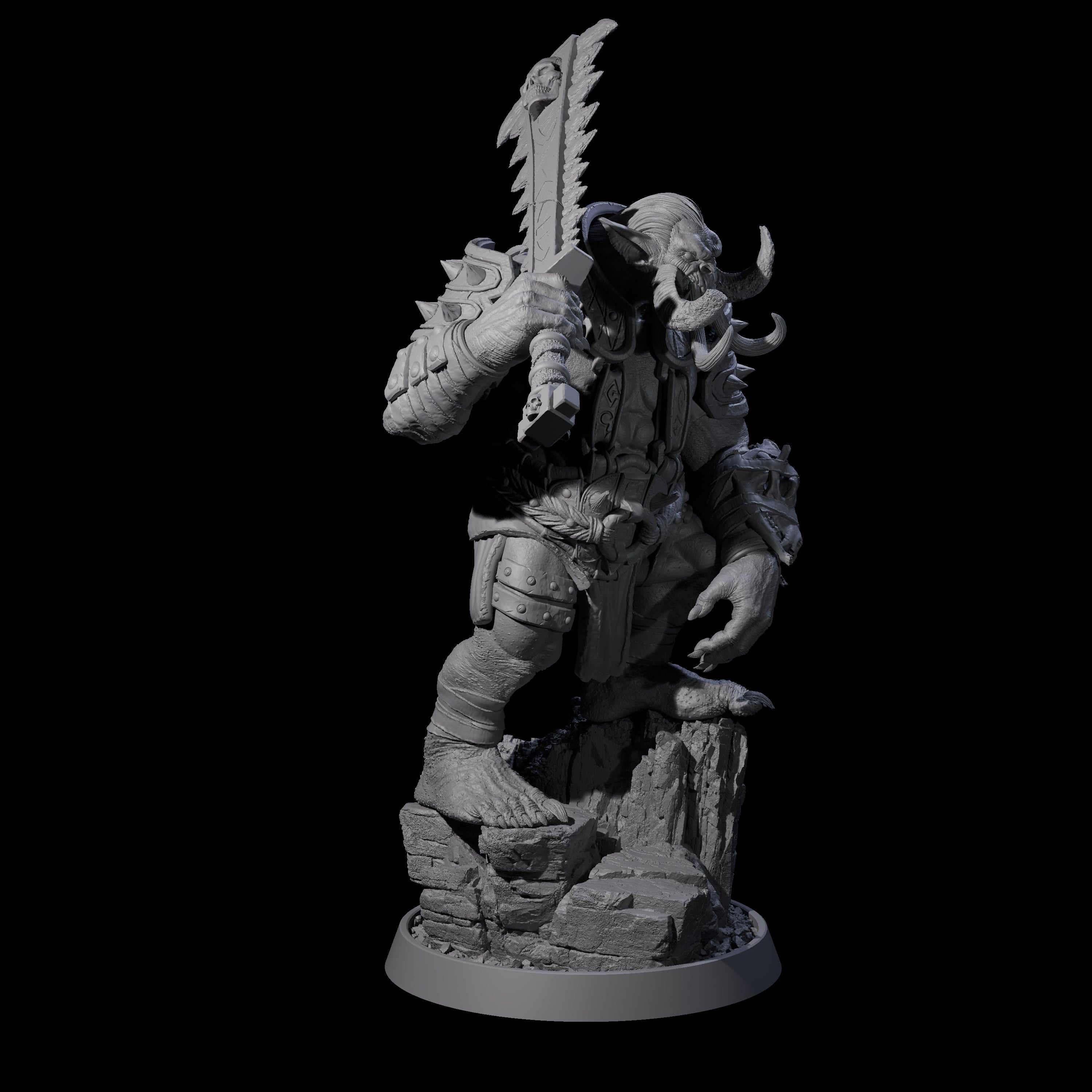 Athletic Tusked Hobgoblin J Miniature for Dungeons and Dragons, Pathfinder or other TTRPGs