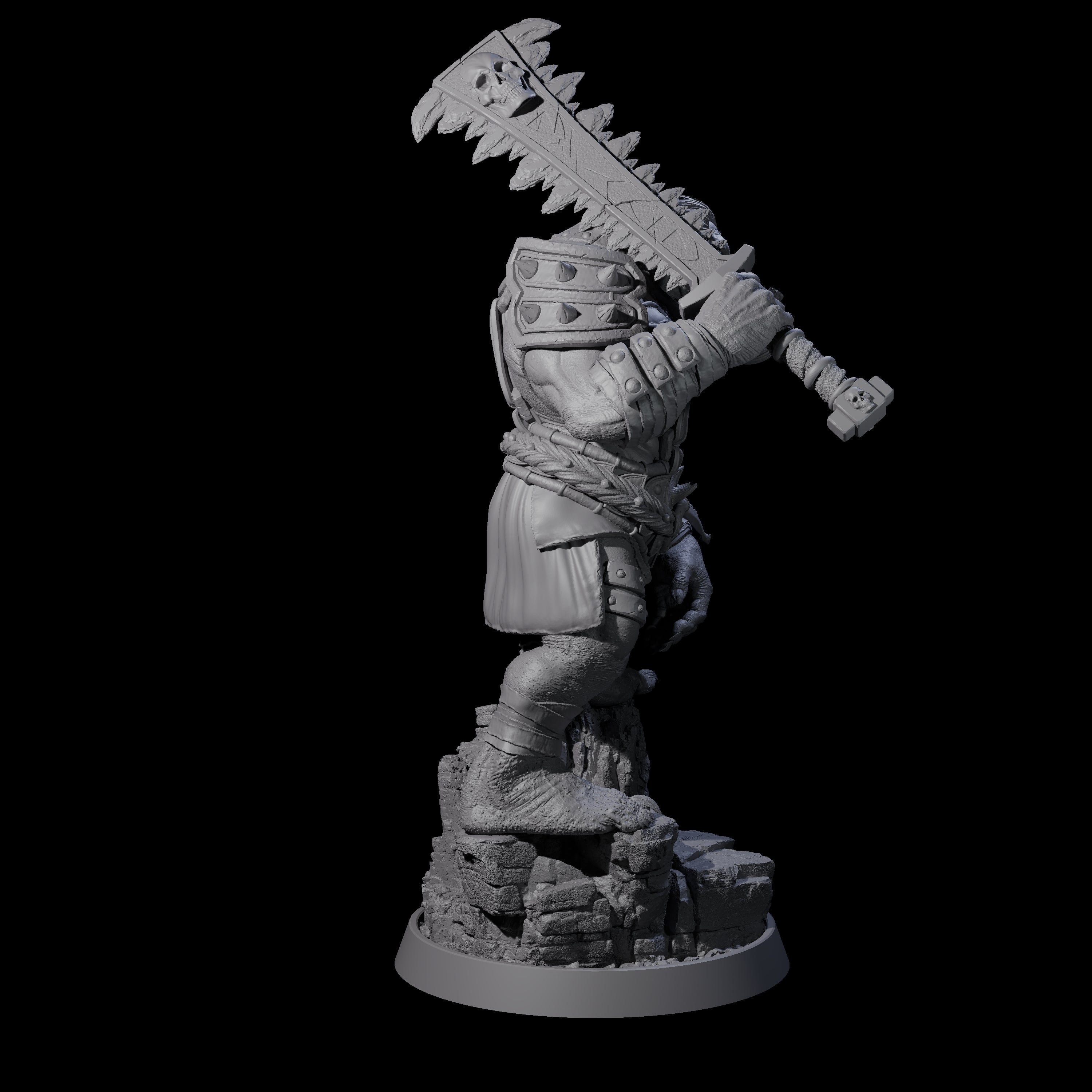 Athletic Tusked Hobgoblin J Miniature for Dungeons and Dragons, Pathfinder or other TTRPGs